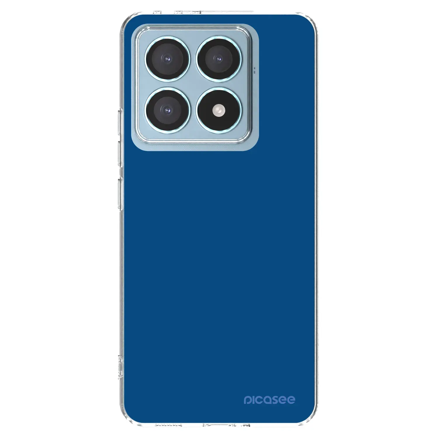 Silikonový průhledný obal pro Xiaomi 14T Pro - Navy Blue
