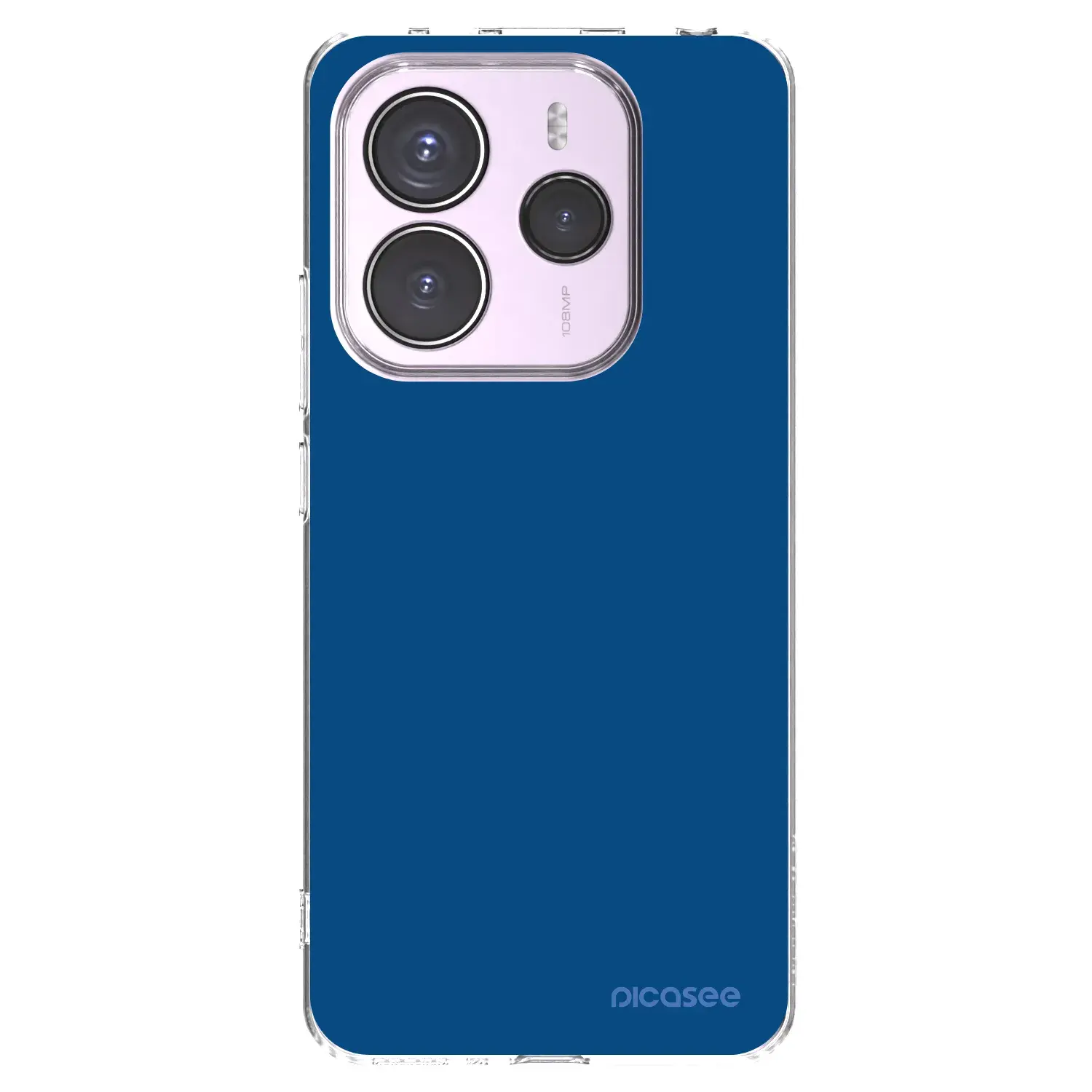 Silikonový průhledný obal pro Xiaomi Redmi Note 14 5G - Navy Blue