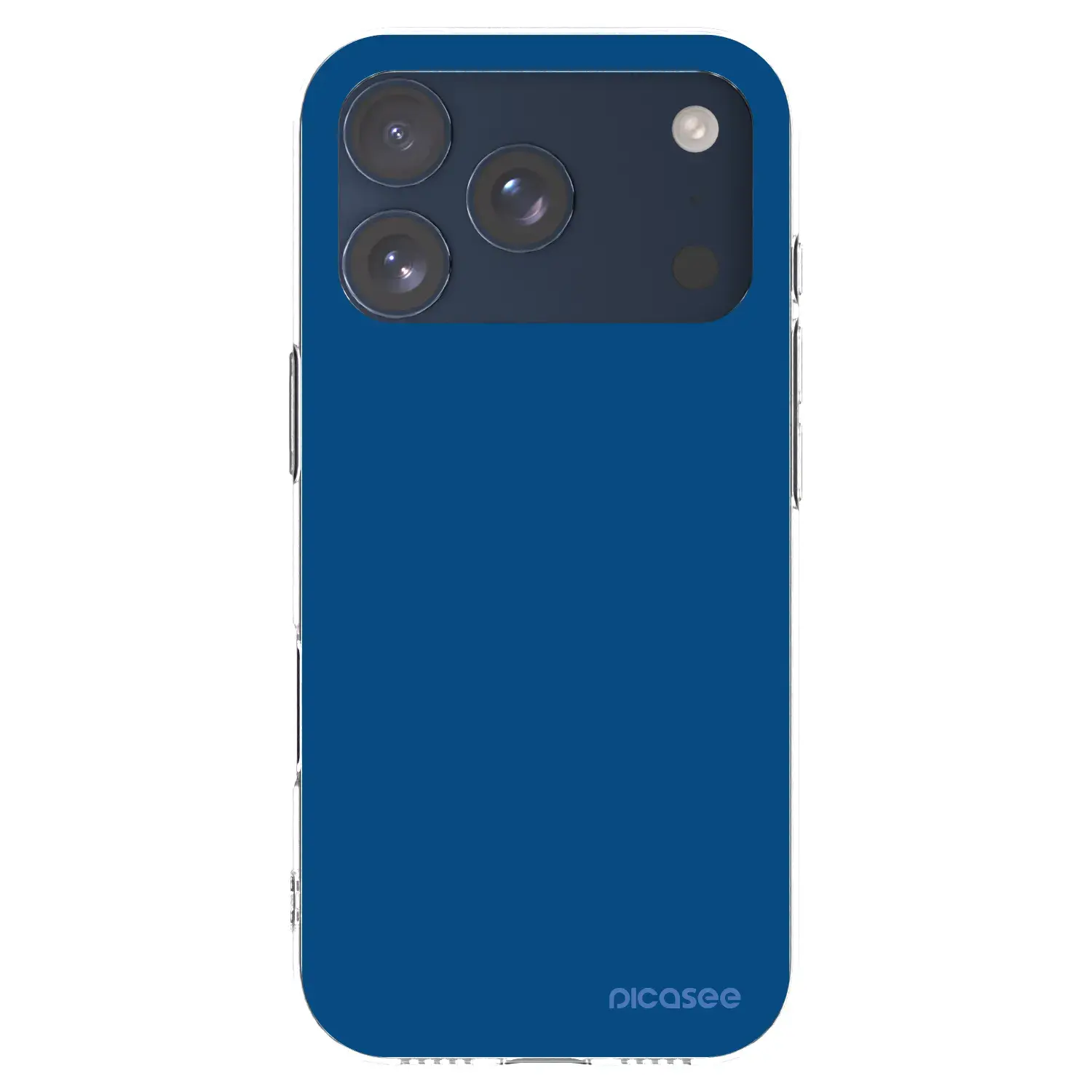 Silikonový průhledný obal pro Apple iPhone 17 Pro - Navy Blue