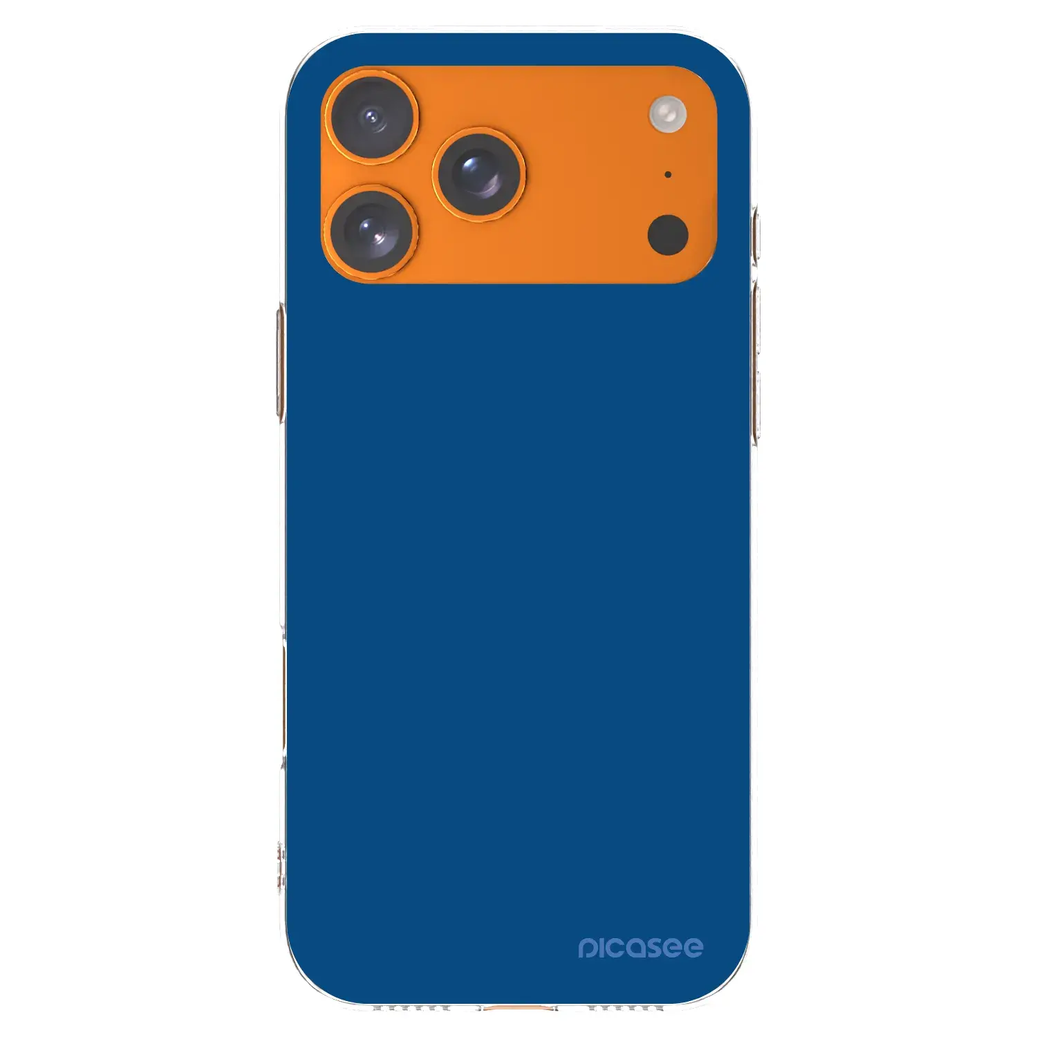 Silikonový průhledný obal pro Apple iPhone 17 Pro Max - Navy Blue