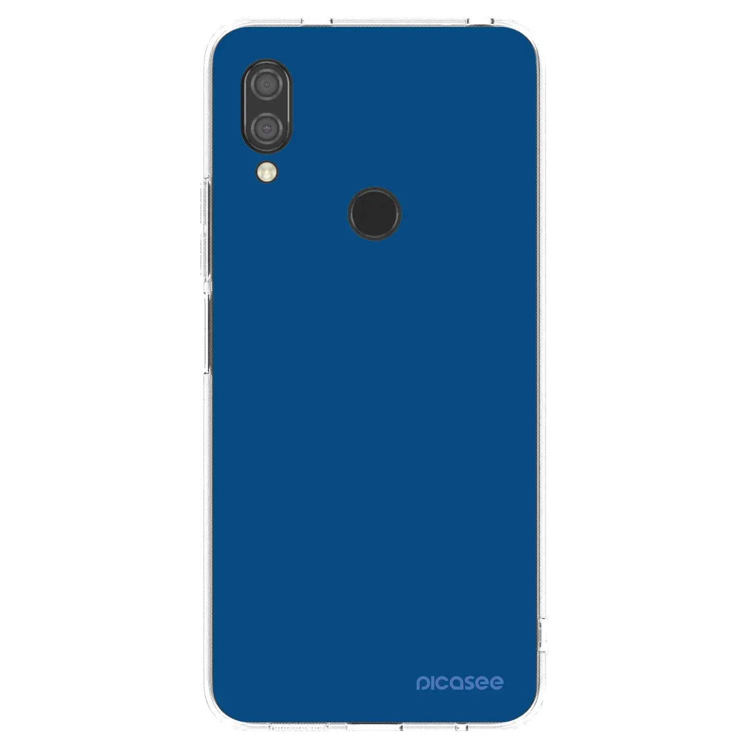 Silikonový průhledný obal pro Xiaomi Redmi 7 - Navy Blue