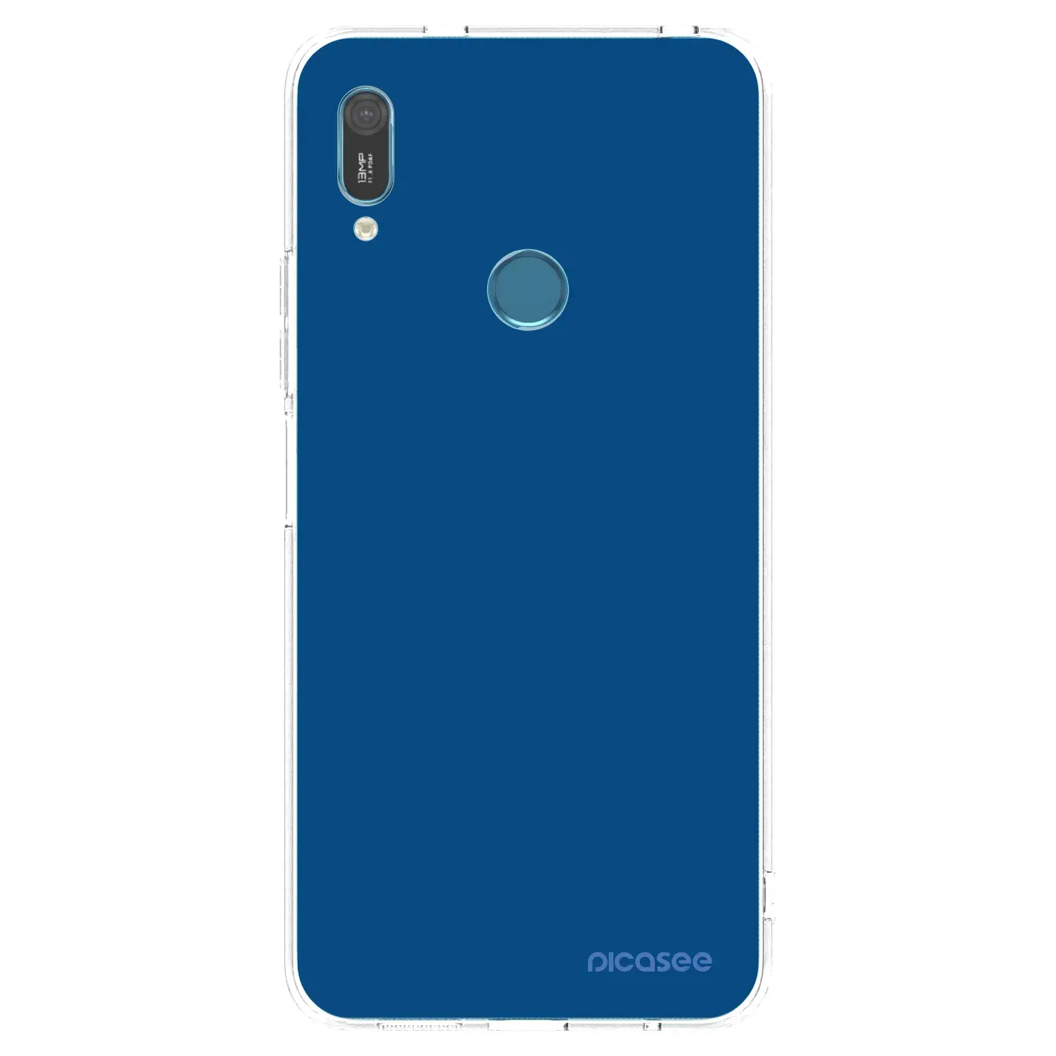 Silikonový průhledný obal pro Huawei Y6 2019 - Navy Blue