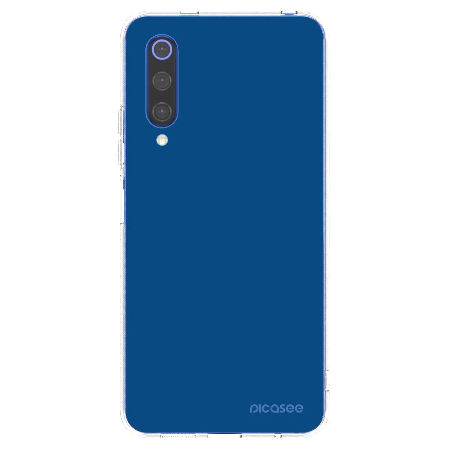 Silikonový průhledný obal pro Xiaomi Mi 9 SE - Navy Blue