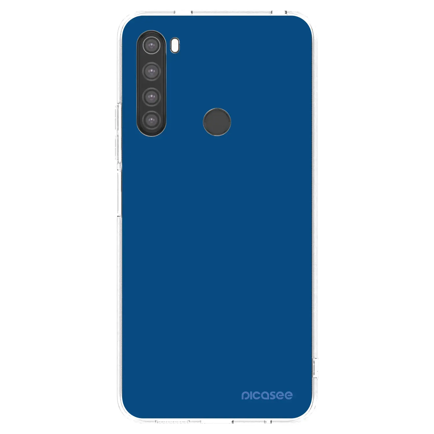 Silikonový průhledný obal pro Xiaomi Redmi Note 8 - Navy Blue