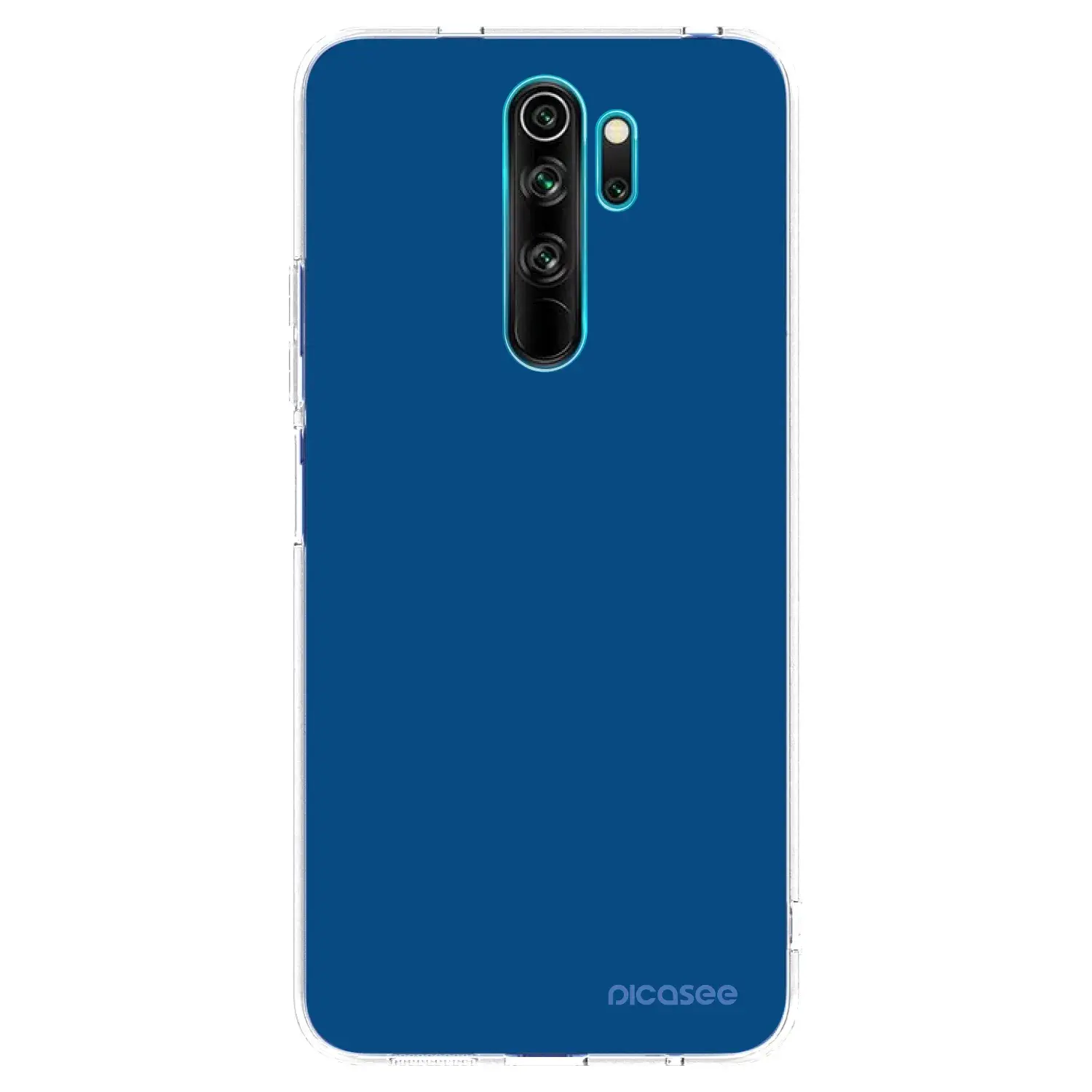 Silikonový průhledný obal pro Xiaomi Redmi Note 8 Pro - Navy Blue