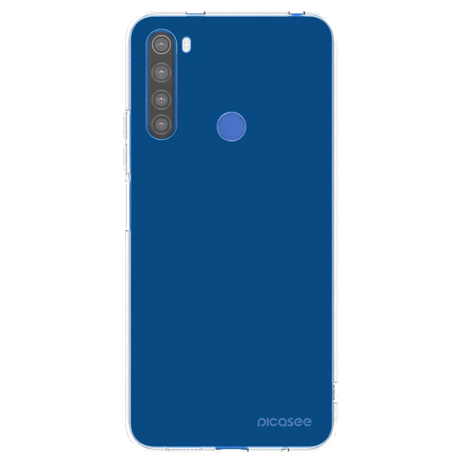 Silikonový průhledný obal pro Xiaomi Redmi Note 8T - Navy Blue