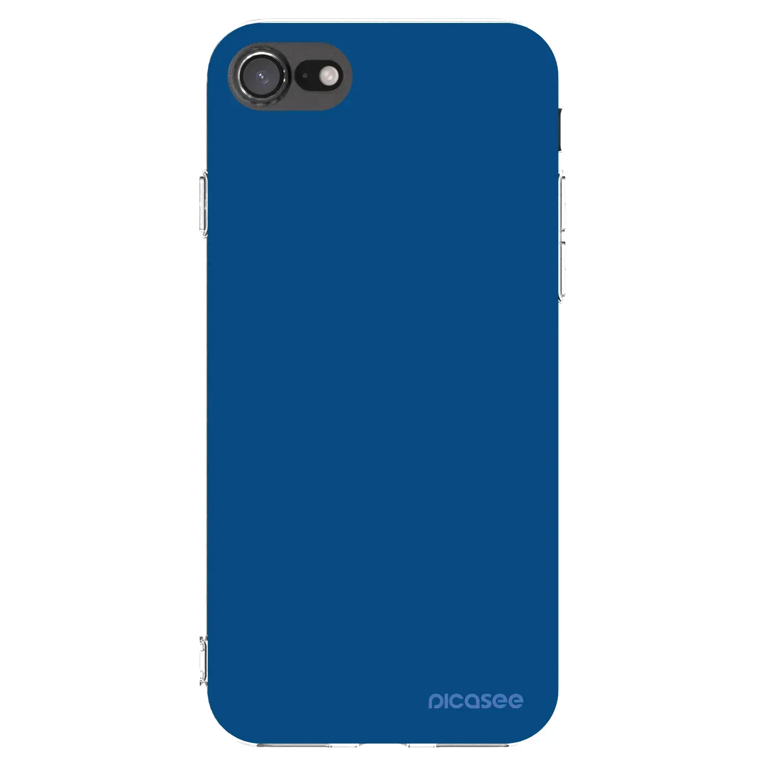 Silikonový průhledný obal pro Apple iPhone SE 2020 - Navy Blue