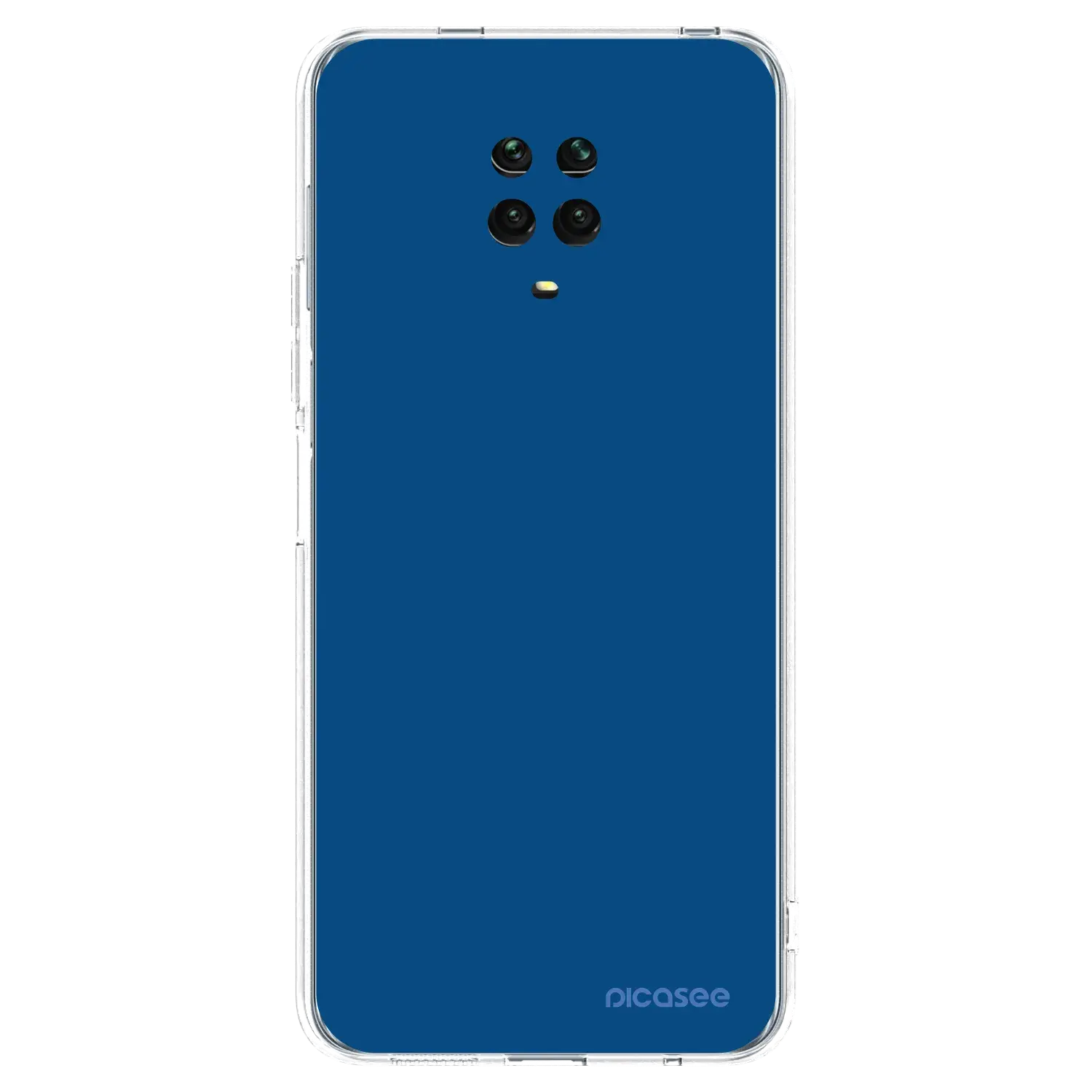 Silikonový průhledný obal pro Xiaomi Redmi Note 9 Pro - Navy Blue