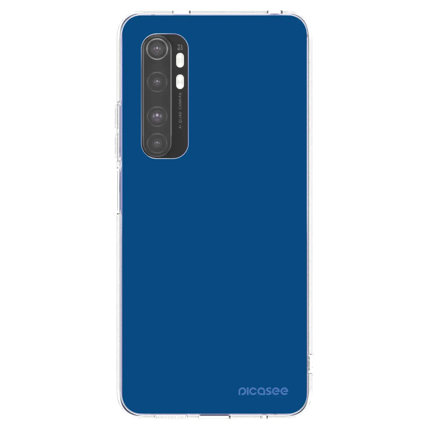 Silikonový průhledný obal pro Xiaomi Mi Note 10 Lite - Navy Blue