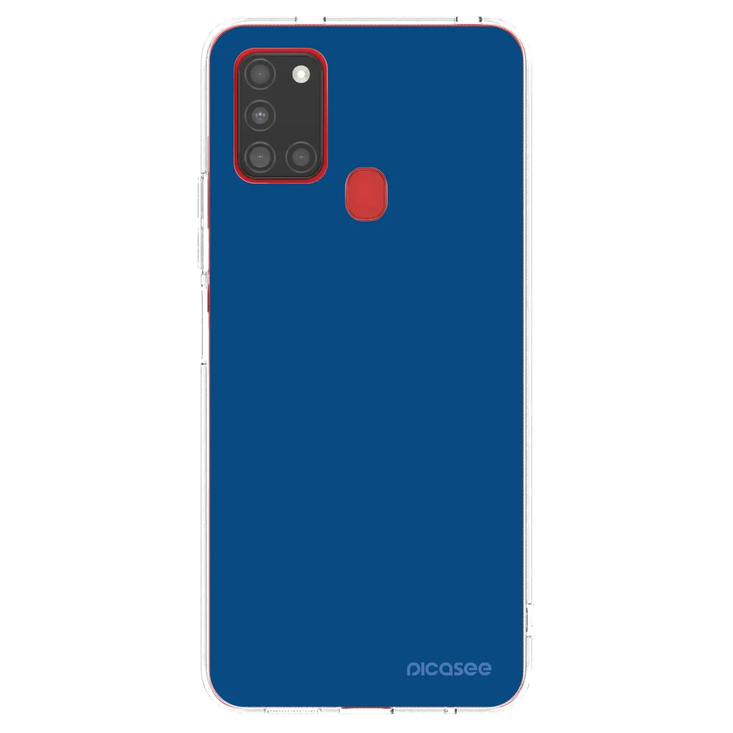 Silikonový průhledný obal pro Samsung Galaxy A21s - Navy Blue