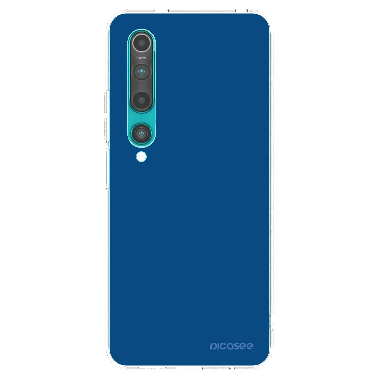 Silikonový průhledný obal pro Xiaomi Mi 10 - Navy Blue