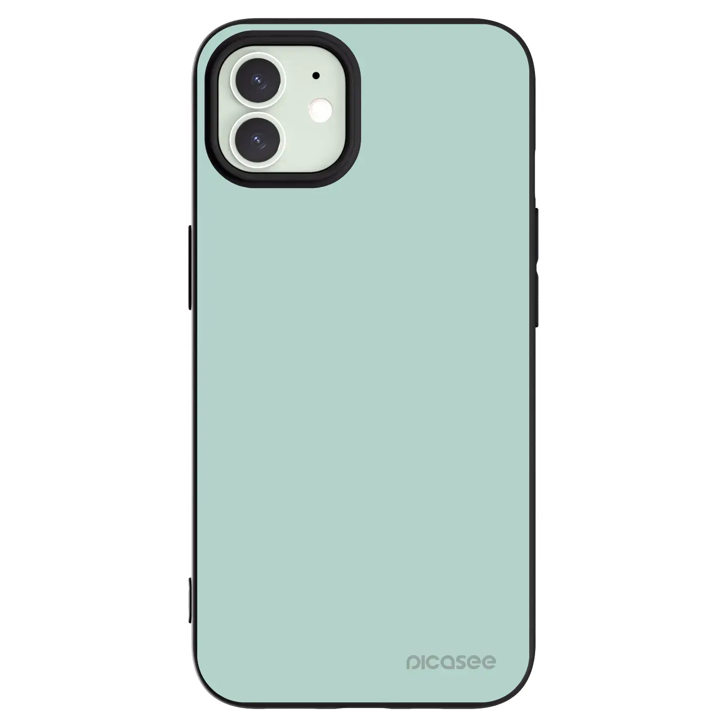Silikonový černý obal pro Apple iPhone 12 - Pastel Charm