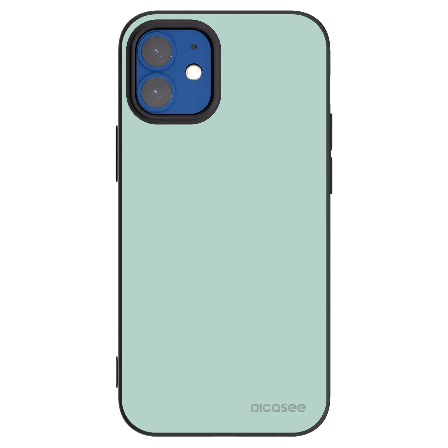 Silikonový černý obal pro Apple iPhone 12 mini - Pastel Charm