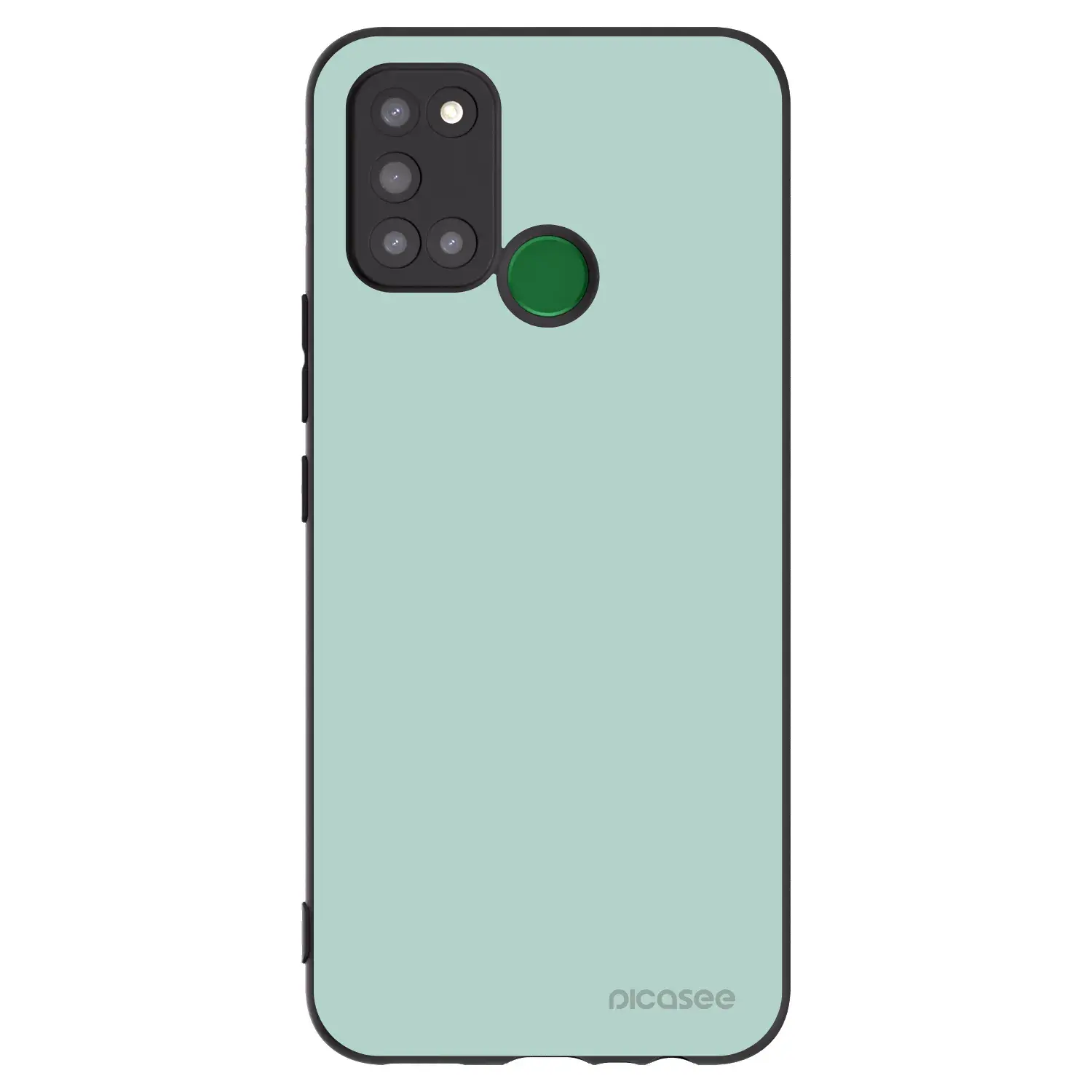 Silikonový černý obal pro Realme 7i - Pastel Charm