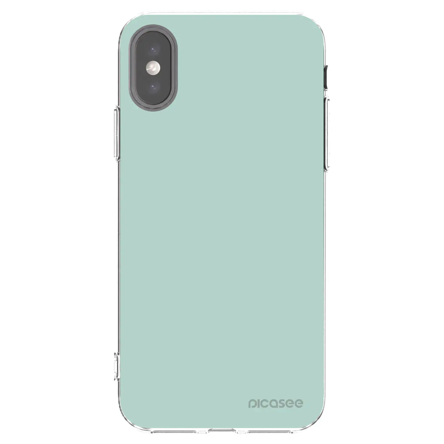 Silikonový průhledný obal pro Apple iPhone X/XS - Pastel Charm