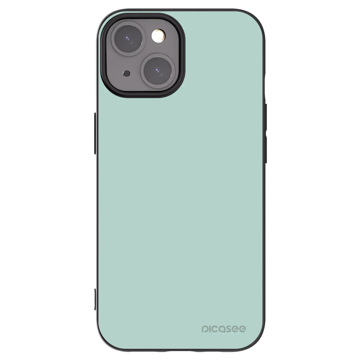 Silikonový černý obal pro Apple iPhone 15 - Pastel Charm