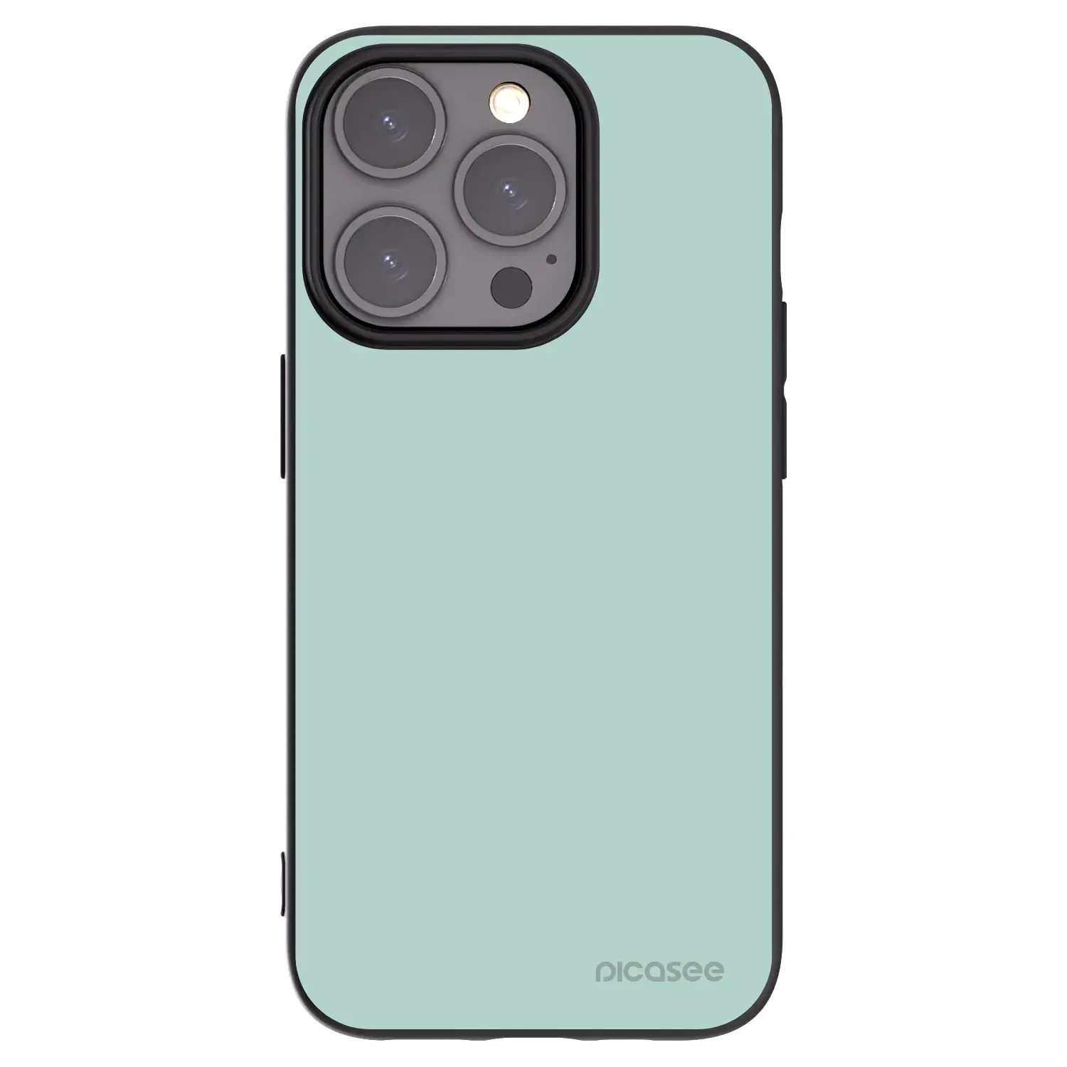 Silikonový černý obal pro Apple iPhone 15 Pro - Pastel Charm