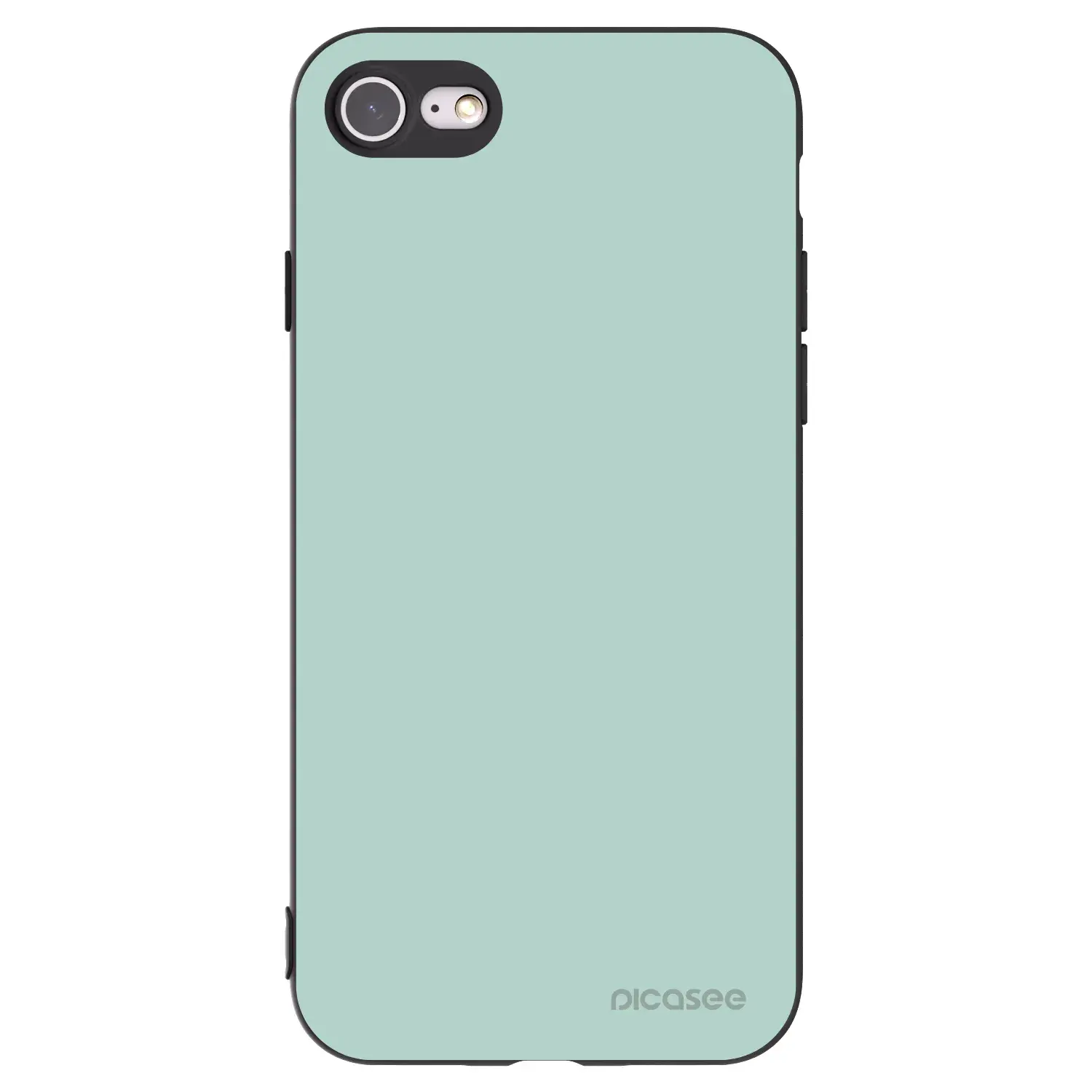 Silikonový černý obal pro Apple iPhone SE 2020 - Pastel Charm