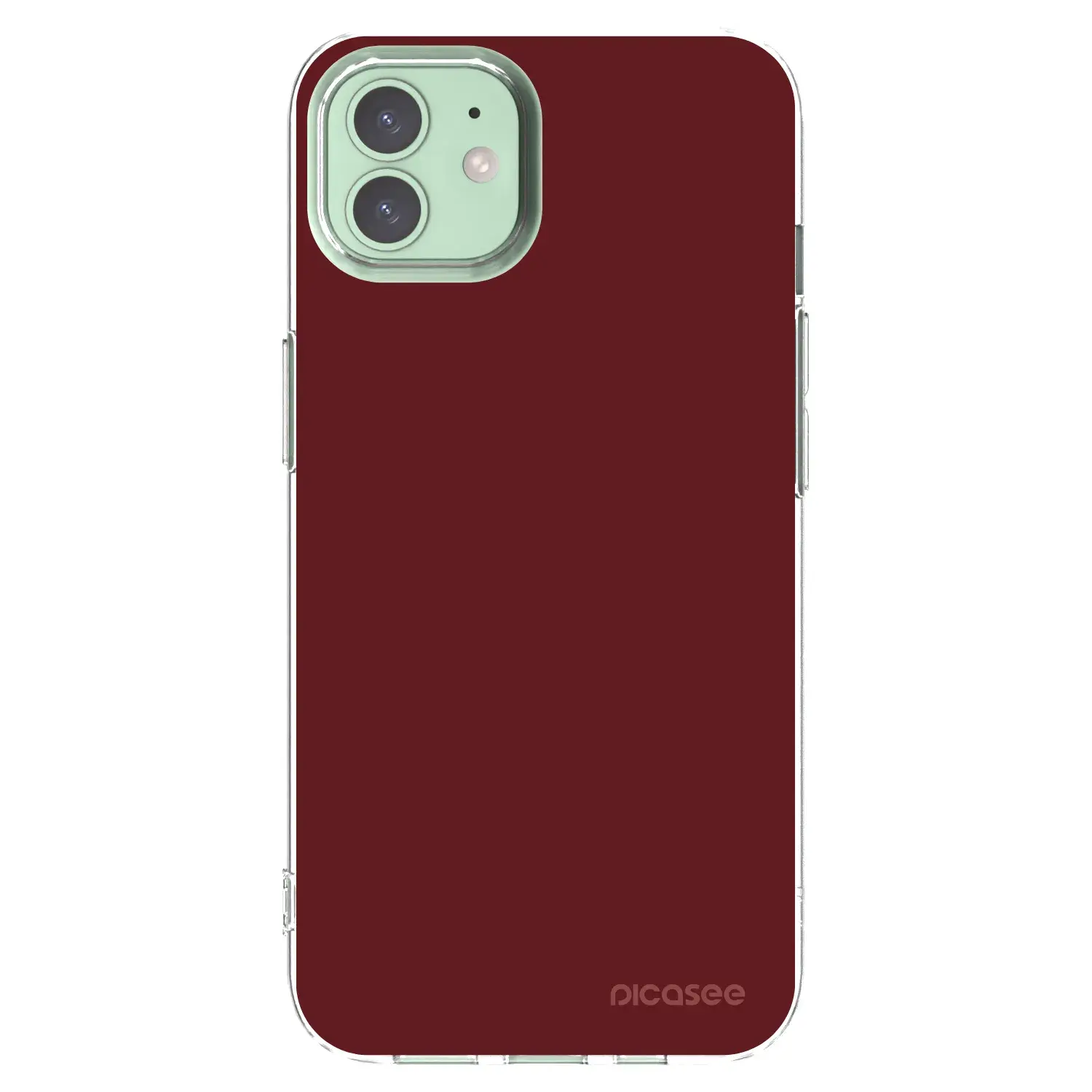 Silikonový průhledný obal pro Apple iPhone 12 - Red Bliss