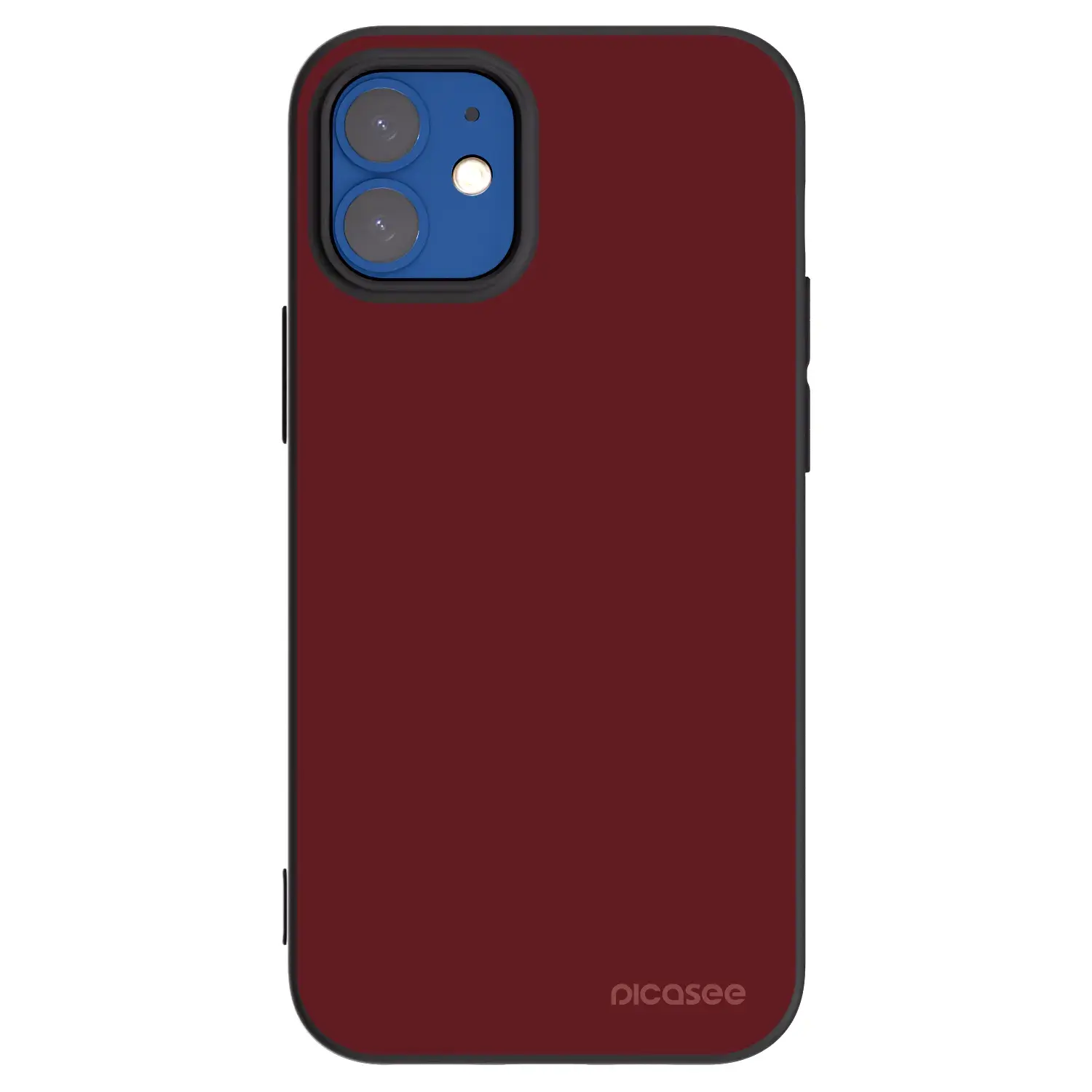 Silikonový černý obal pro Apple iPhone 12 mini - Red Bliss