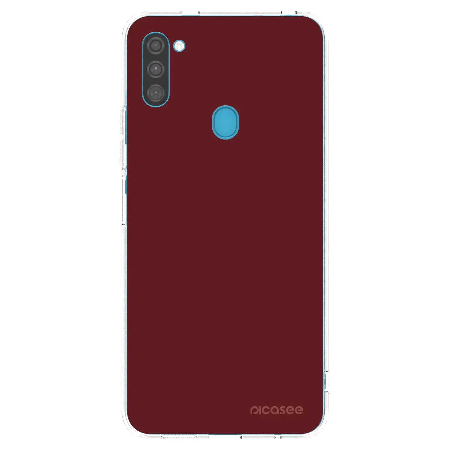 Silikonový průhledný obal pro Samsung Galaxy M11 - Red Bliss