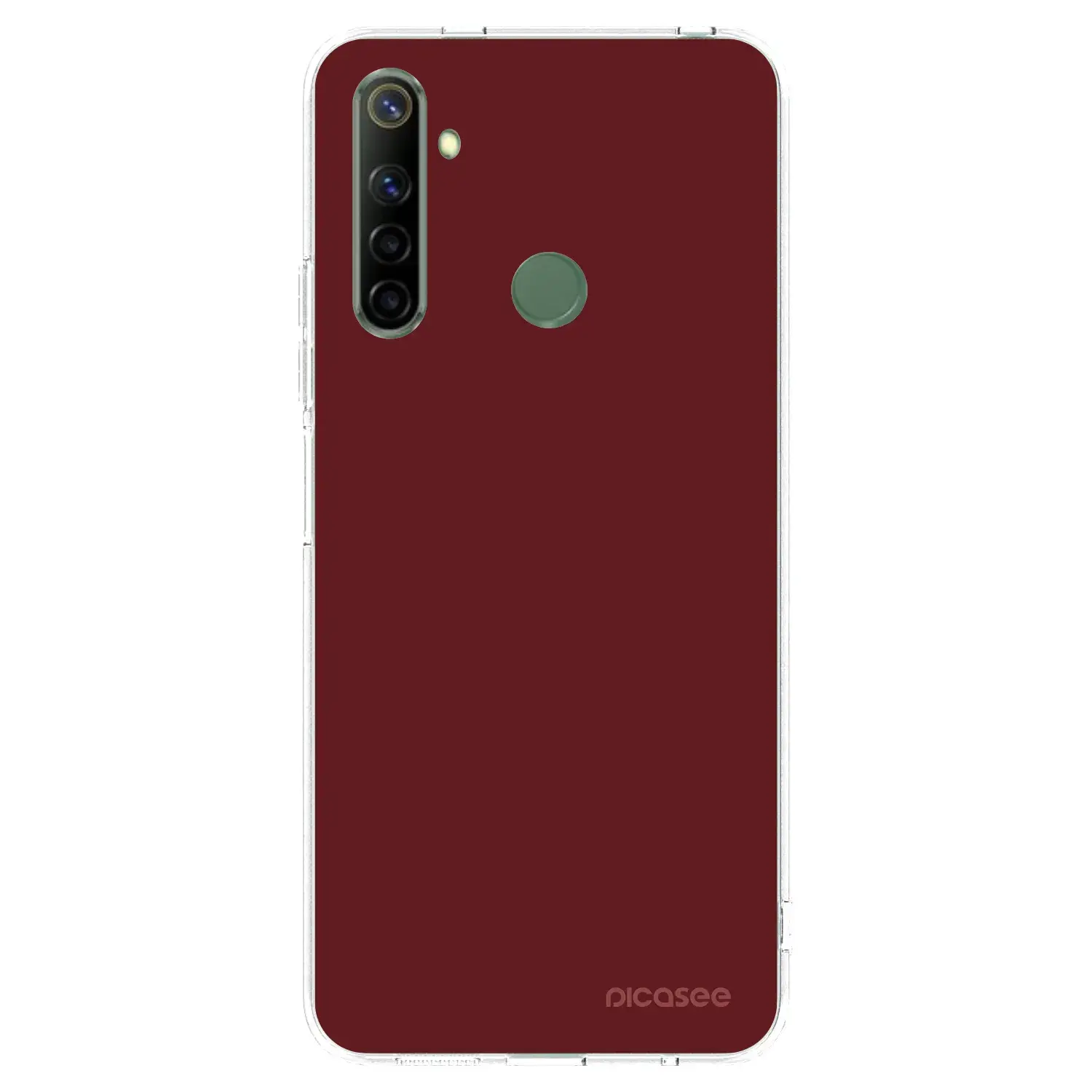 Silikonový průhledný obal pro Realme 6i - Red Bliss