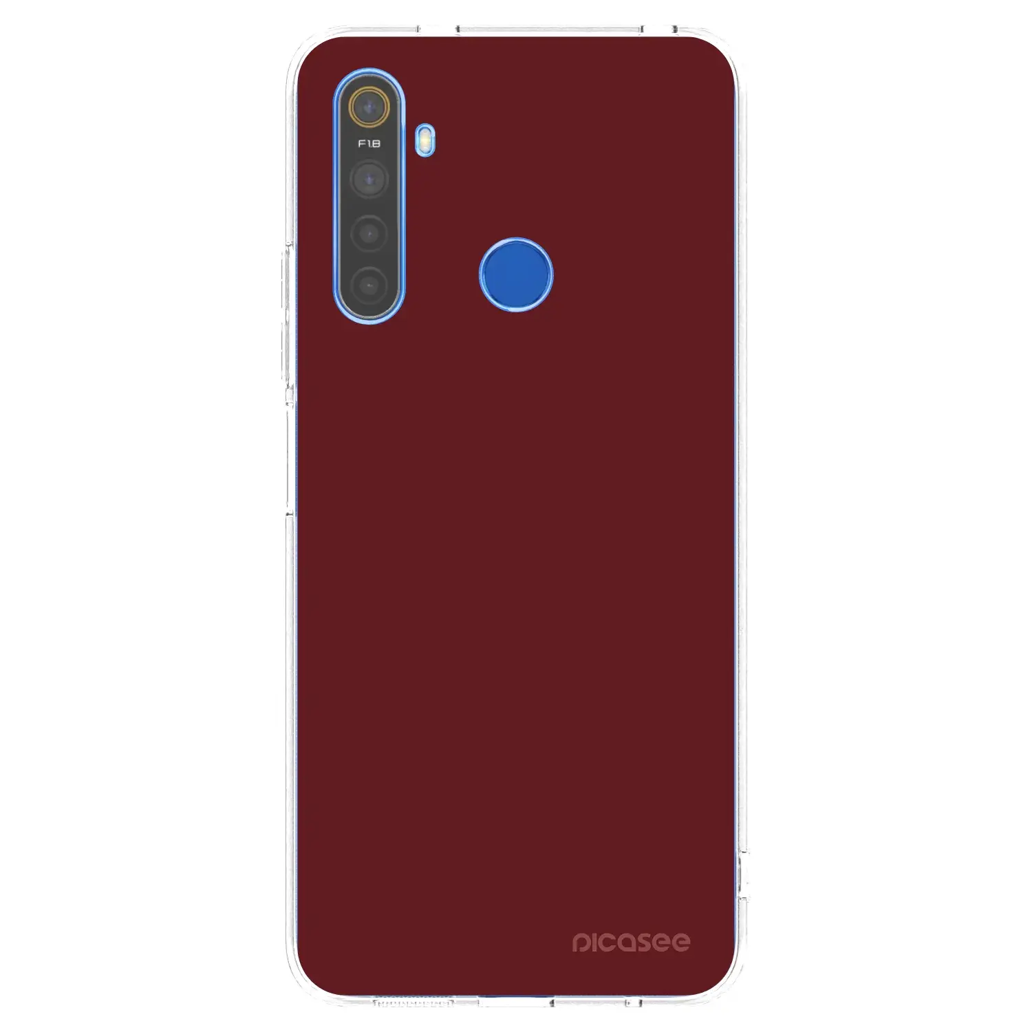 Silikonový průhledný obal pro Realme 5 - Red Bliss