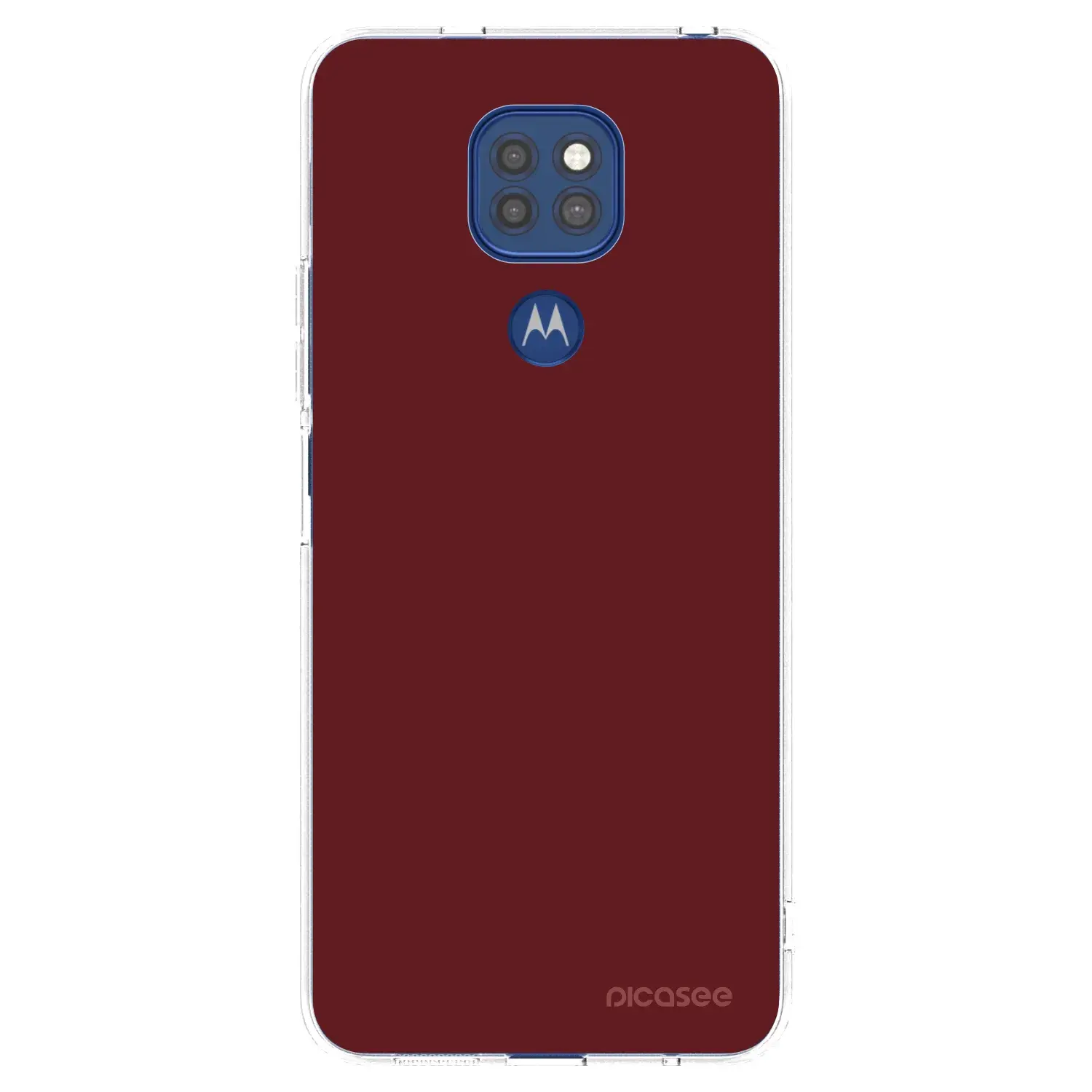 Silikonový průhledný obal pro Motorola Moto G9 Play - Red Bliss