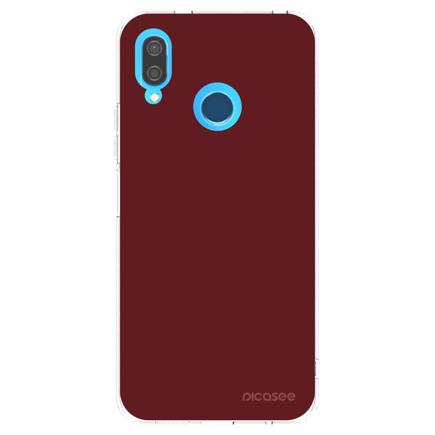 Silikonový průhledný obal pro Huawei P20 Lite - Red Bliss
