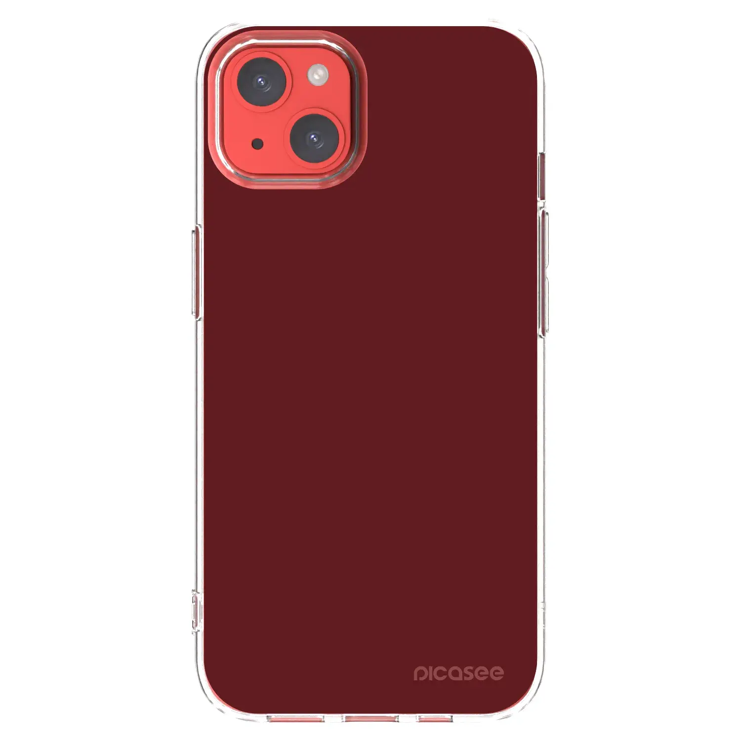 Silikonový průhledný obal pro Apple iPhone 13 - Red Bliss