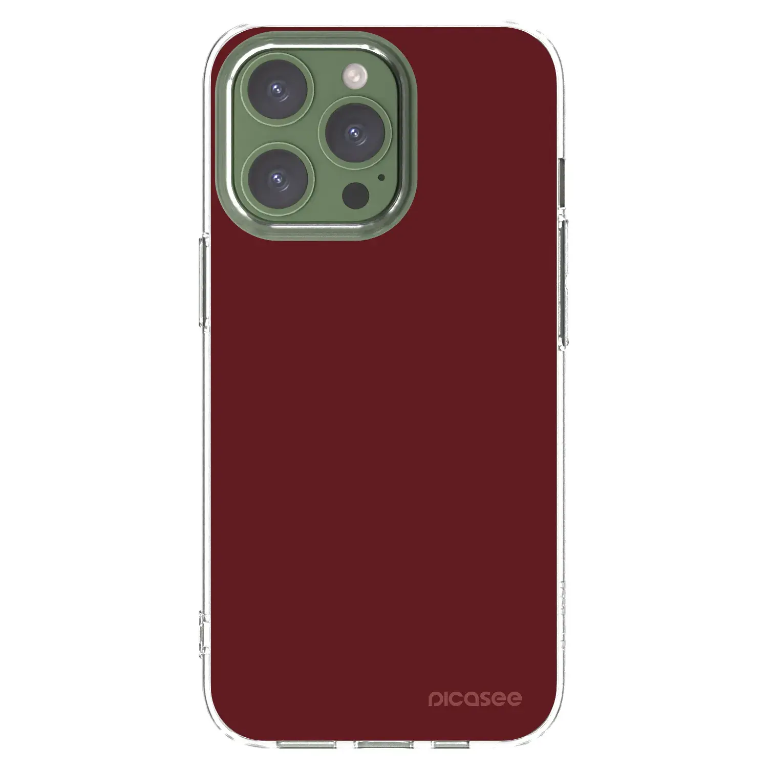 Silikonový průhledný obal pro Apple iPhone 13 Pro - Red Bliss