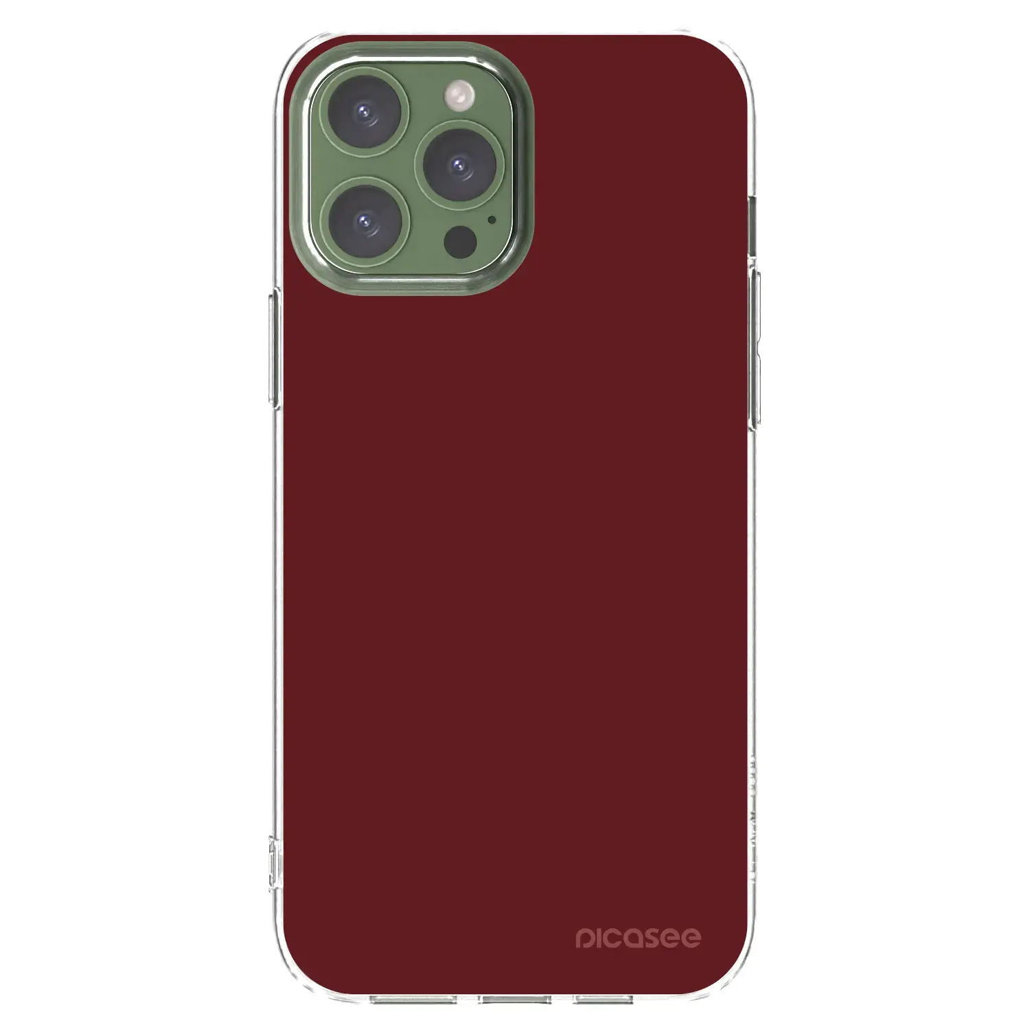 Silikonový průhledný obal pro Apple iPhone 13 Pro Max - Red Bliss