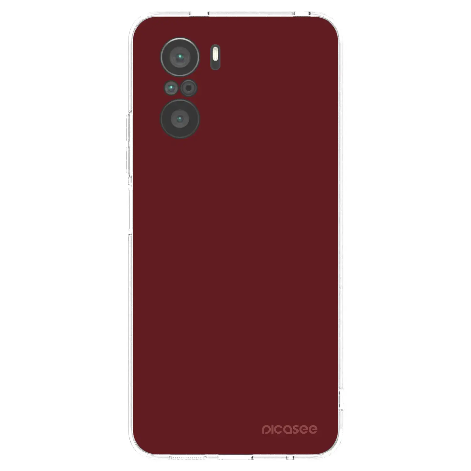 Silikonový průhledný obal pro Xiaomi Poco F3 - Red Bliss