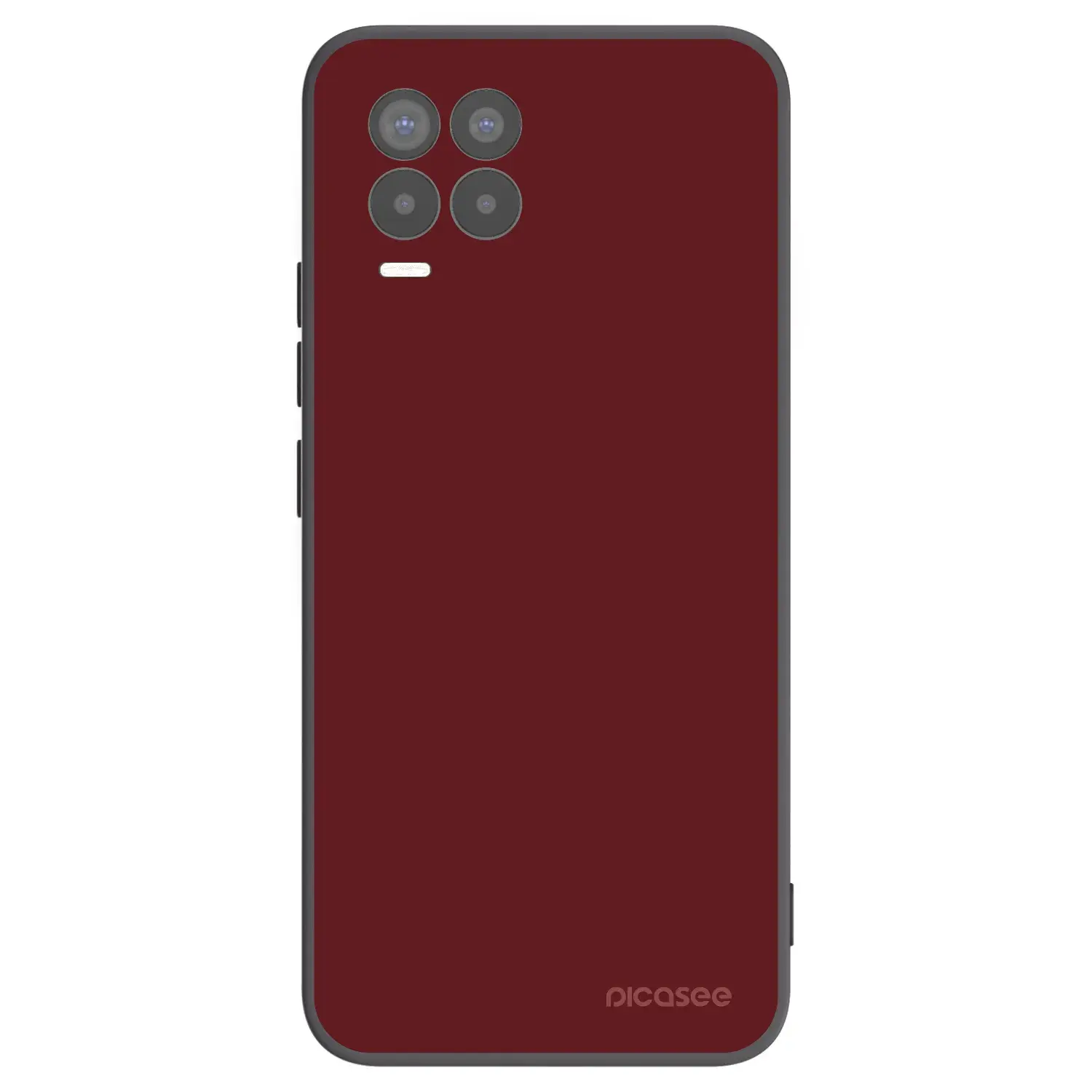 Silikonový černý obal pro Realme 8 Pro - Red Bliss
