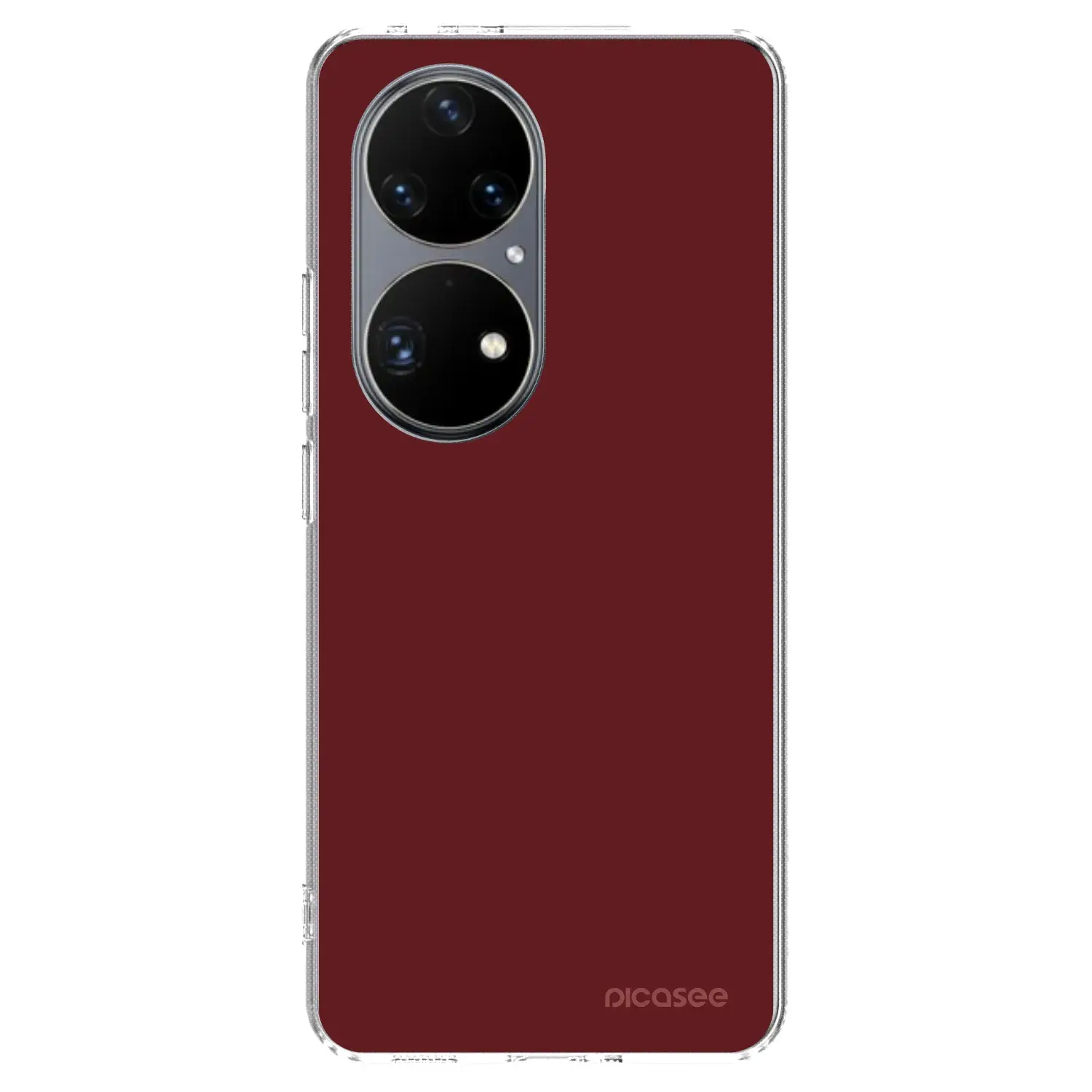 Silikonový průhledný obal pro Huawei P50 - Red Bliss