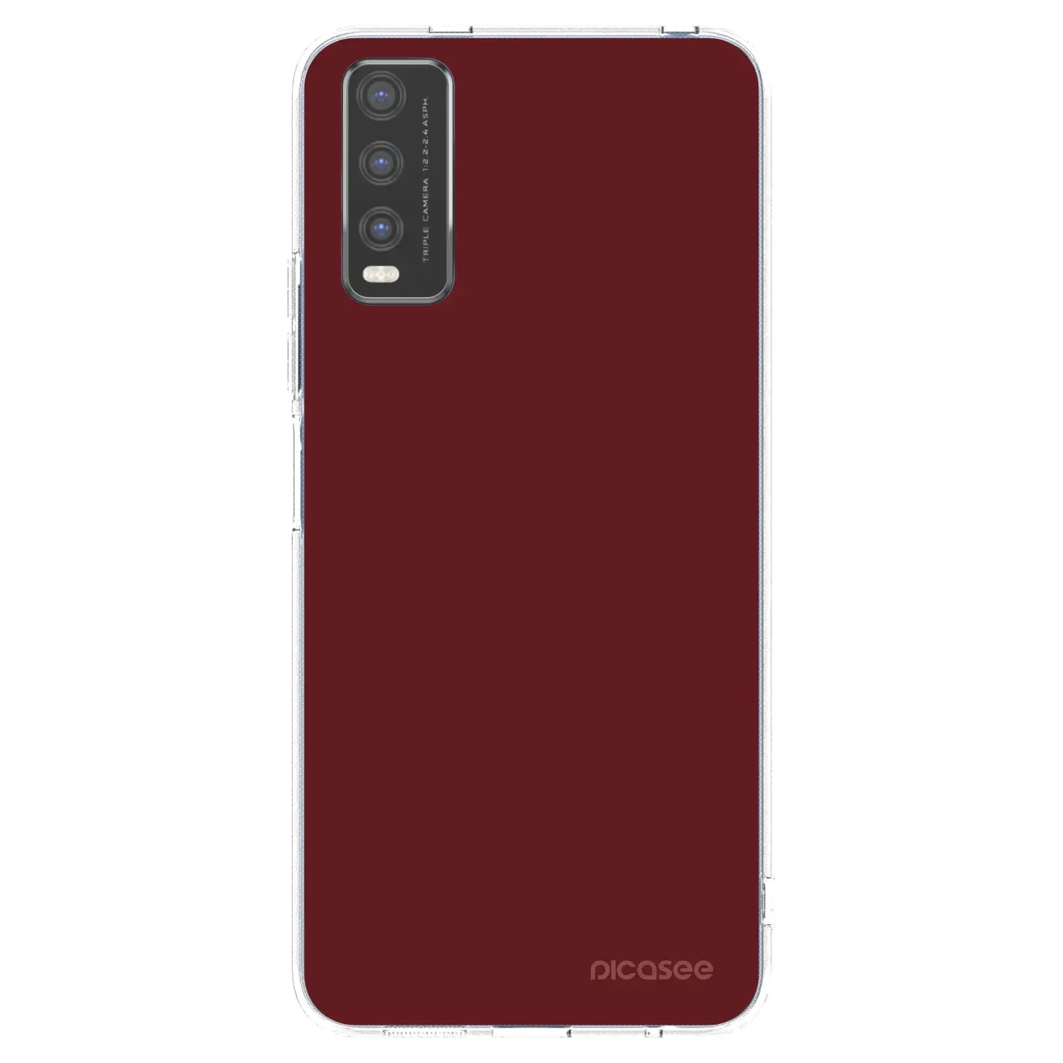 Silikonový průhledný obal pro Vivo Y20s - Red Bliss
