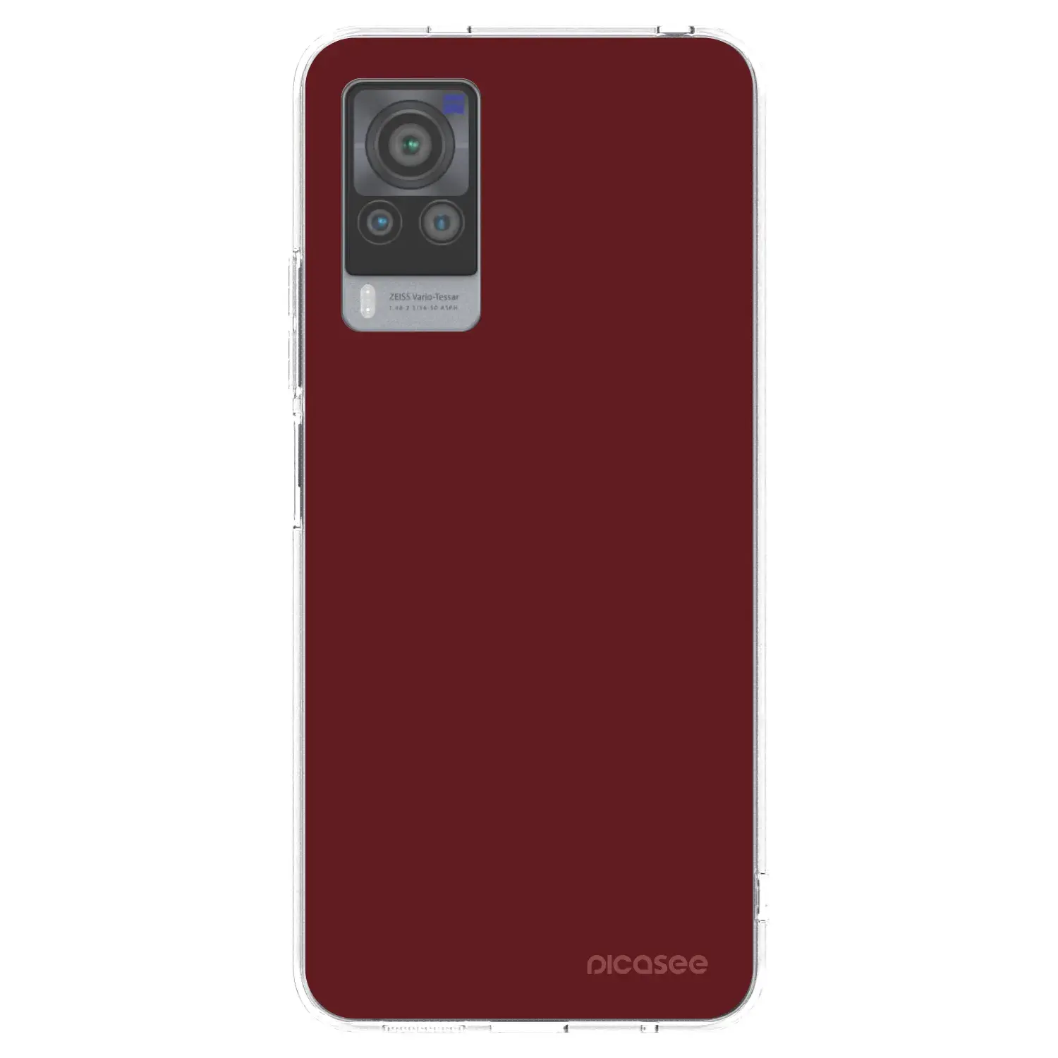 Silikonový průhledný obal pro Vivo X60 Pro 5G - Red Bliss