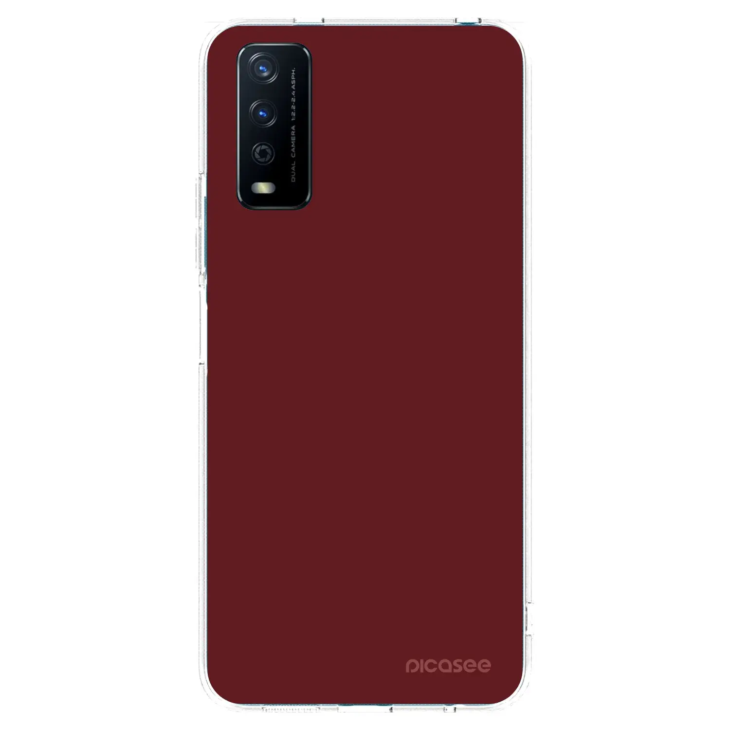 Silikonový průhledný obal pro Vivo Y11s - Red Bliss