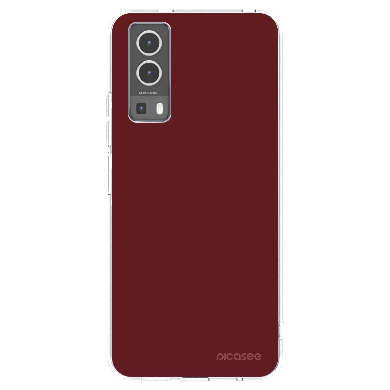 Silikonový průhledný obal pro Vivo Y72 5G - Red Bliss