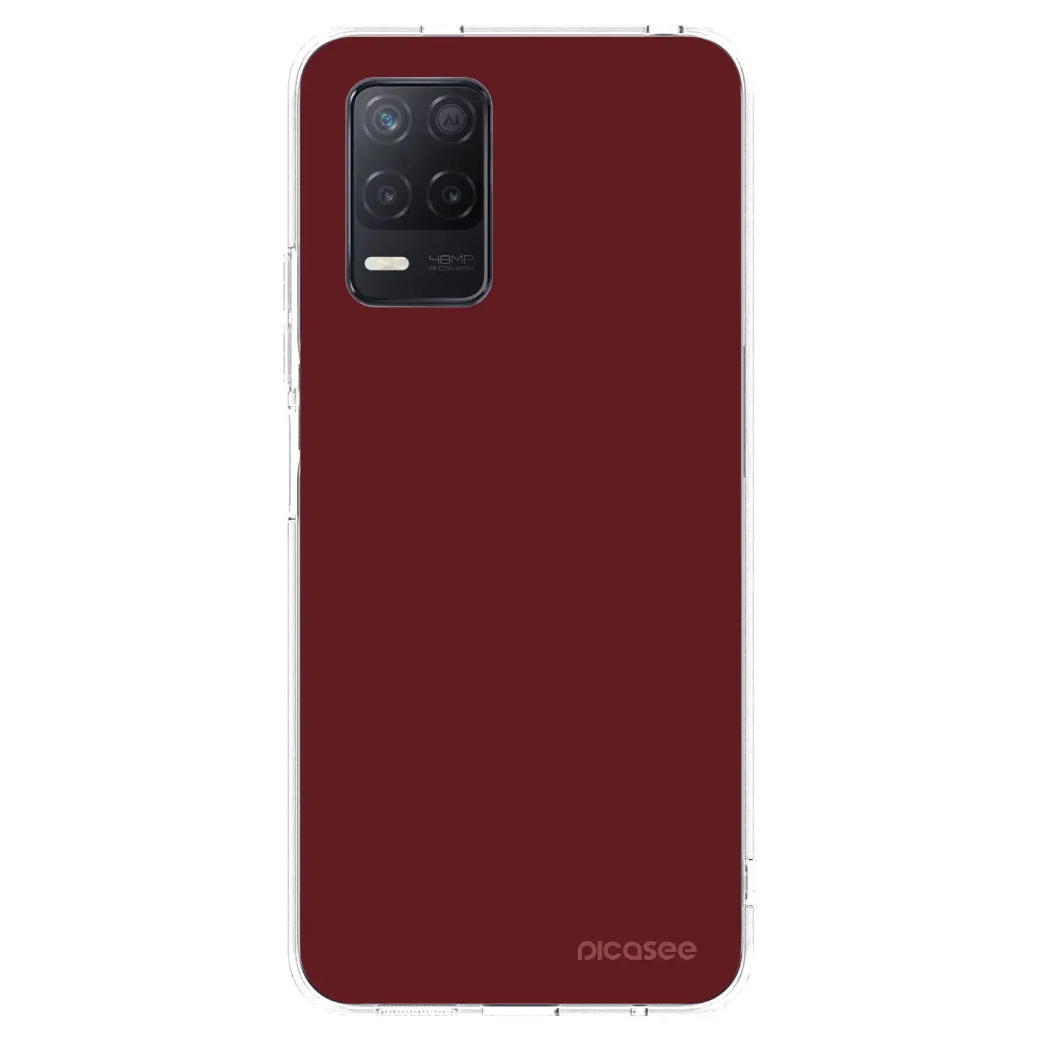Silikonový průhledný obal pro Realme 8 5G - Red Bliss