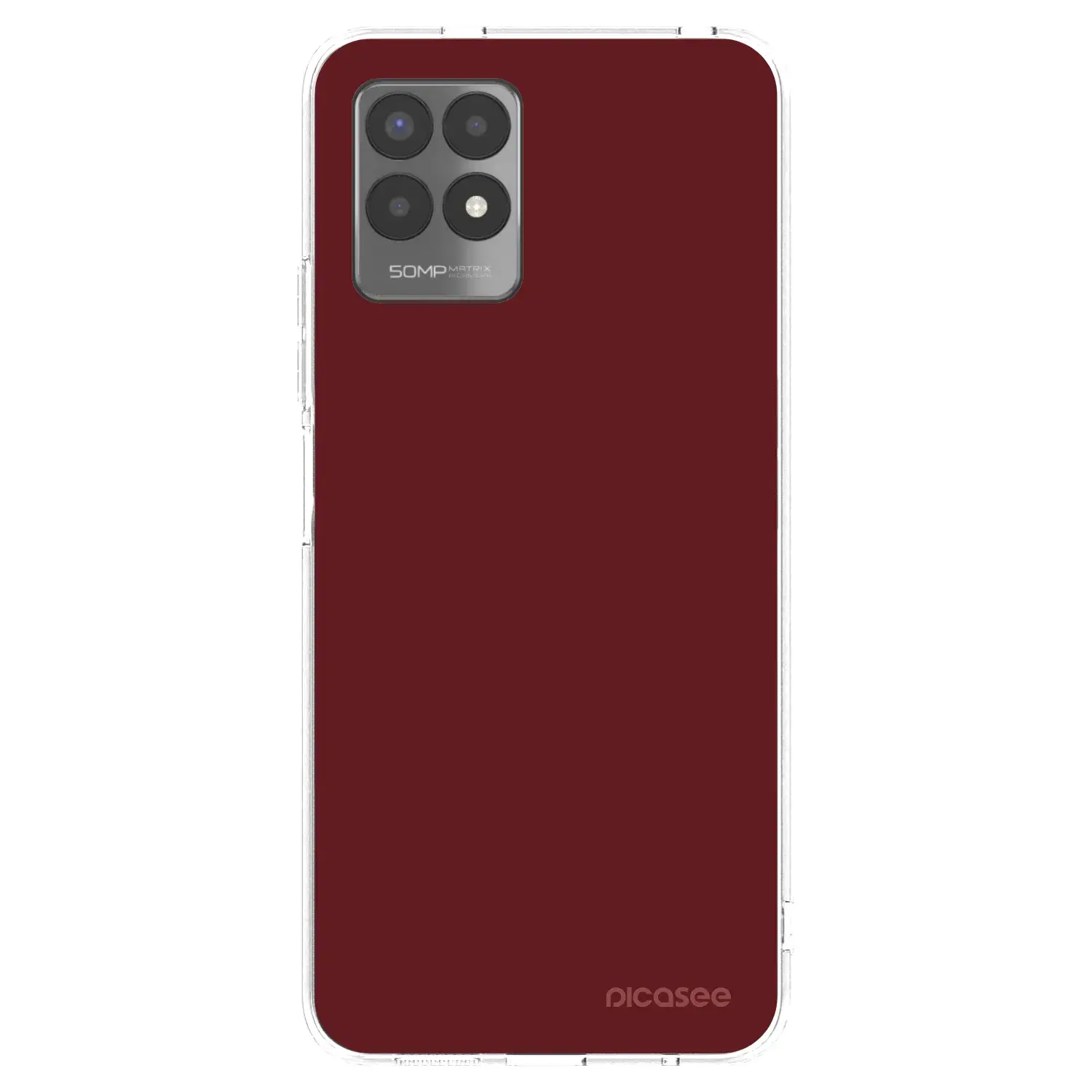 Silikonový průhledný obal pro Realme 8i - Red Bliss