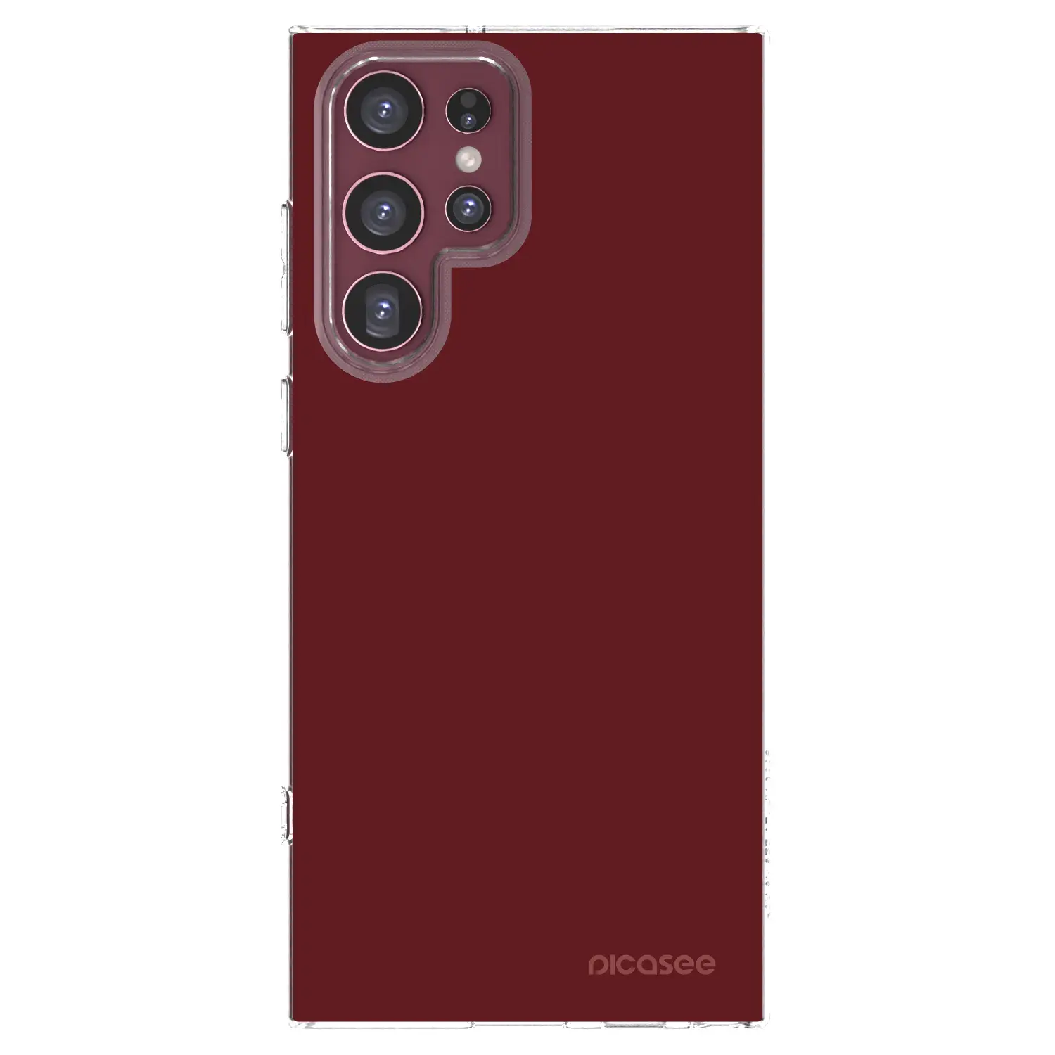 Silikonový průhledný obal pro Samsung Galaxy S22 Ultra 5G - Red Bliss
