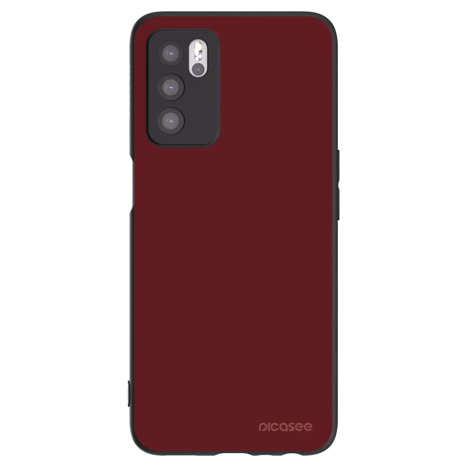 Silikonový černý obal pro OPPO A16s - Red Bliss