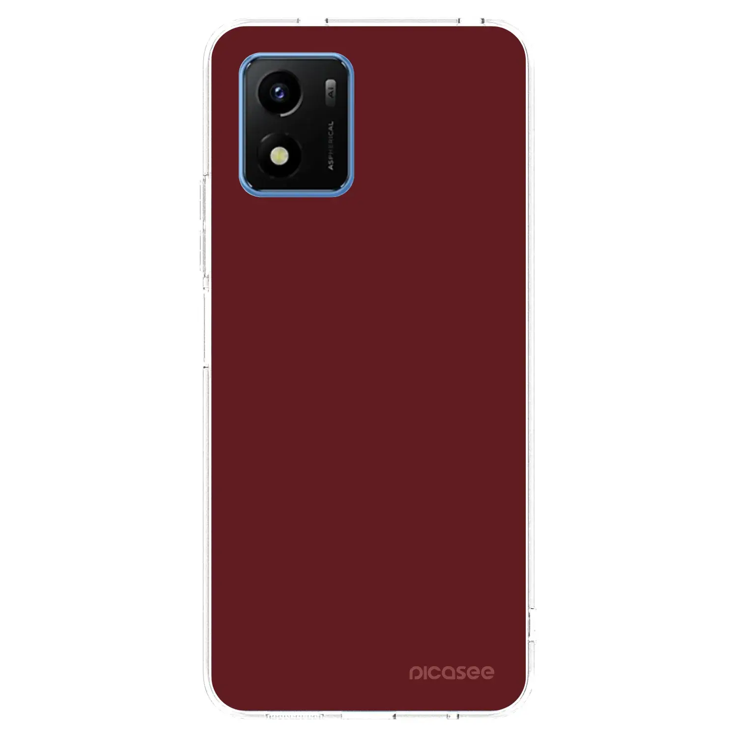 Silikonový průhledný obal pro Vivo Y01 - Red Bliss