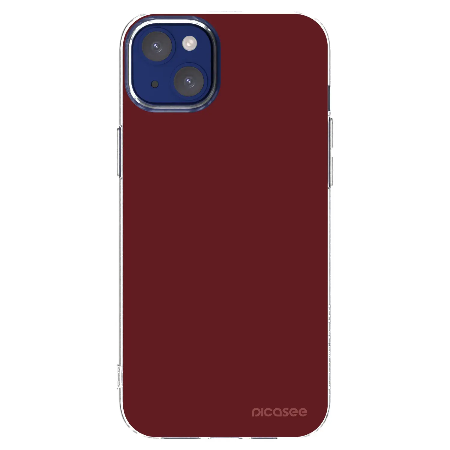 Silikonový průhledný obal pro Apple iPhone 14 Plus - Red Bliss
