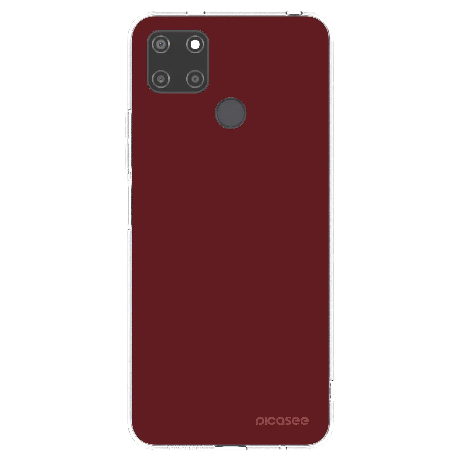Silikonový průhledný obal pro Realme C21Y - Red Bliss