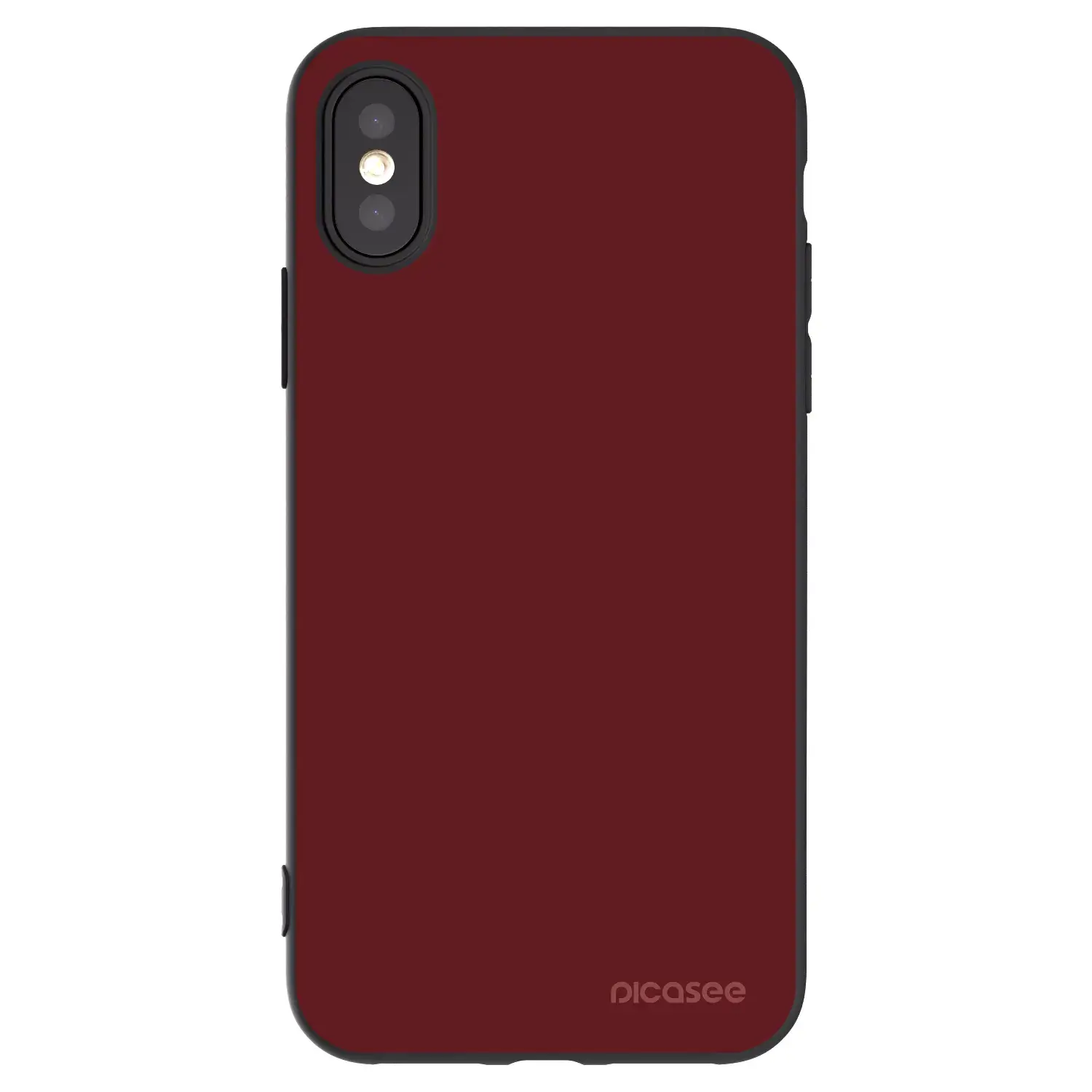 Silikonový černý obal pro Apple iPhone X/XS - Red Bliss