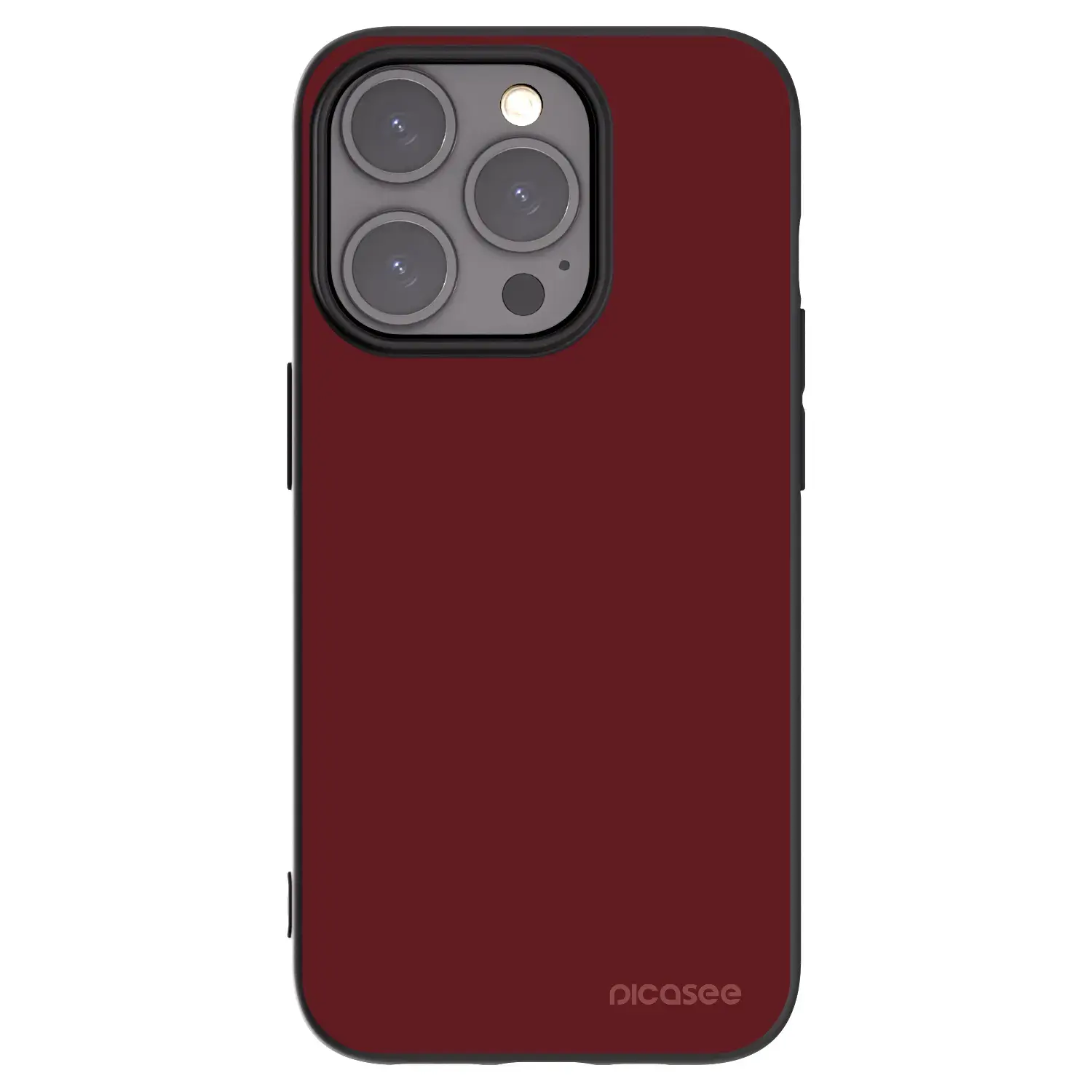 Silikonový černý obal pro Apple iPhone 15 Pro - Red Bliss