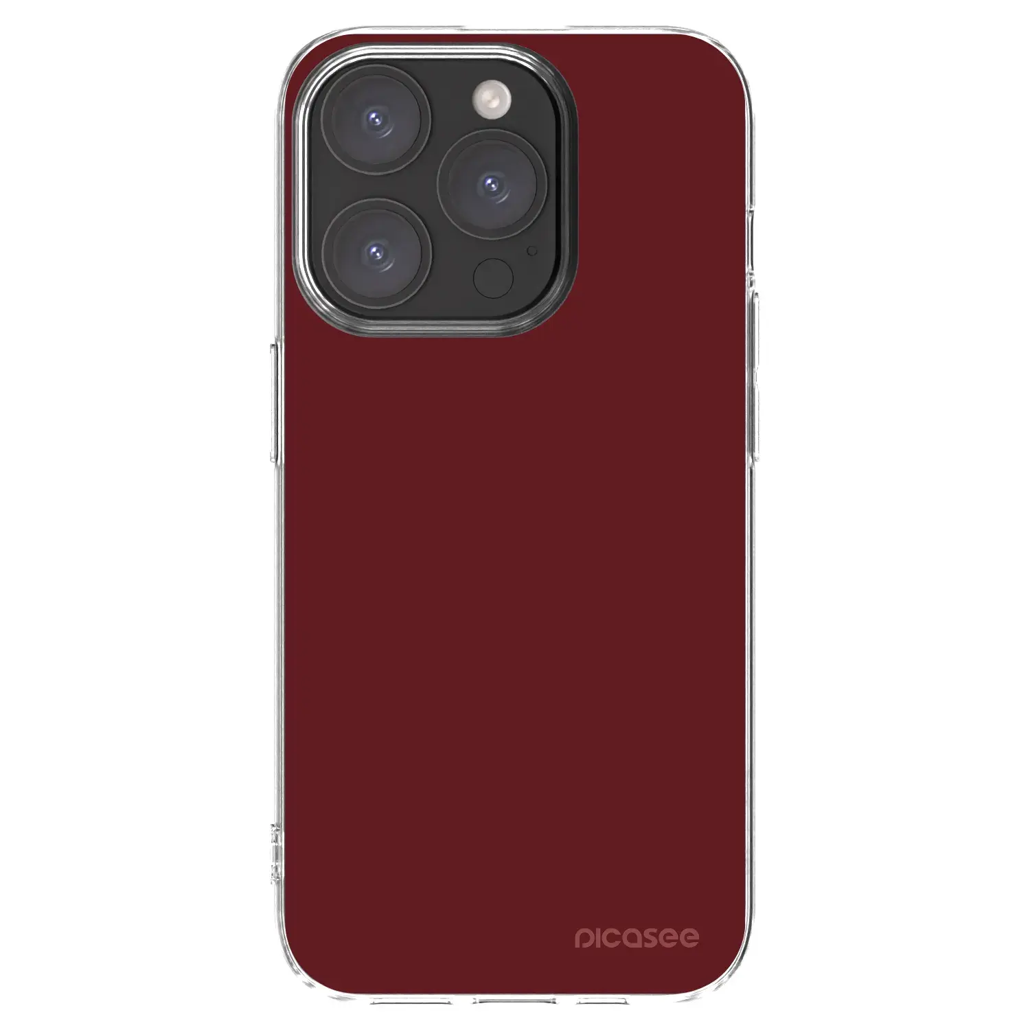 Silikonový průhledný obal pro Apple iPhone 15 Pro - Red Bliss