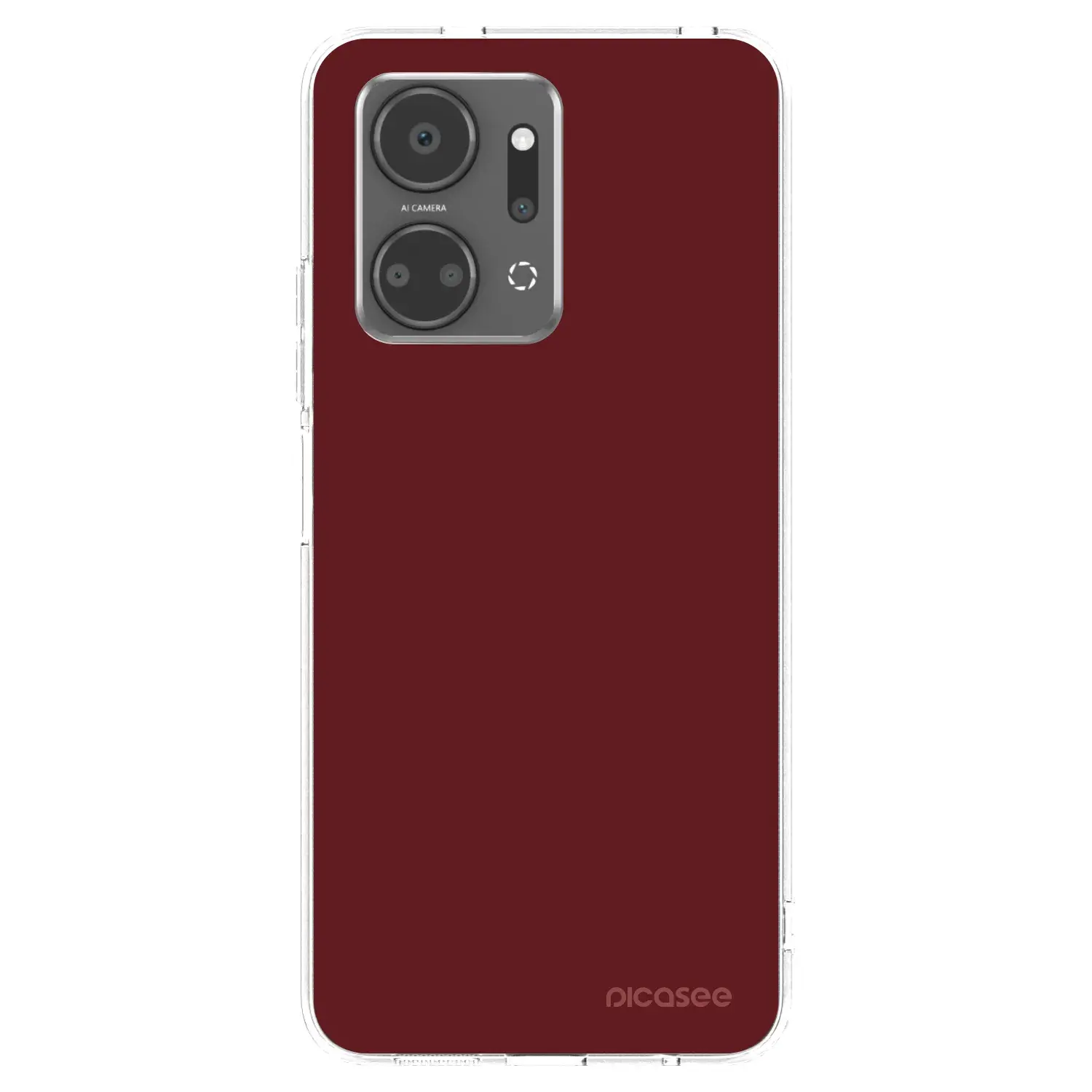 Silikonový průhledný obal pro Honor X7a - Red Bliss